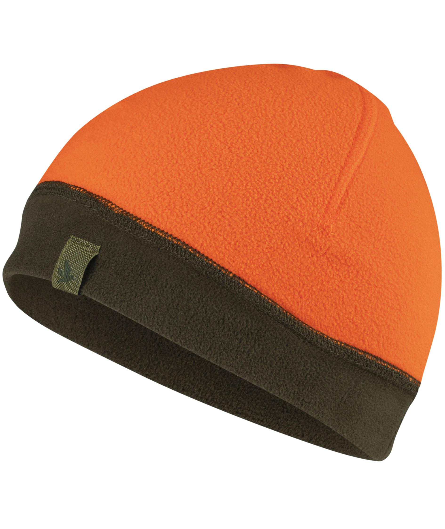 Seeland Reversible fleece beanie, Pine Green/Hi-Vis Orange, Pine Green/Hi-Vis Orange, large image number 2