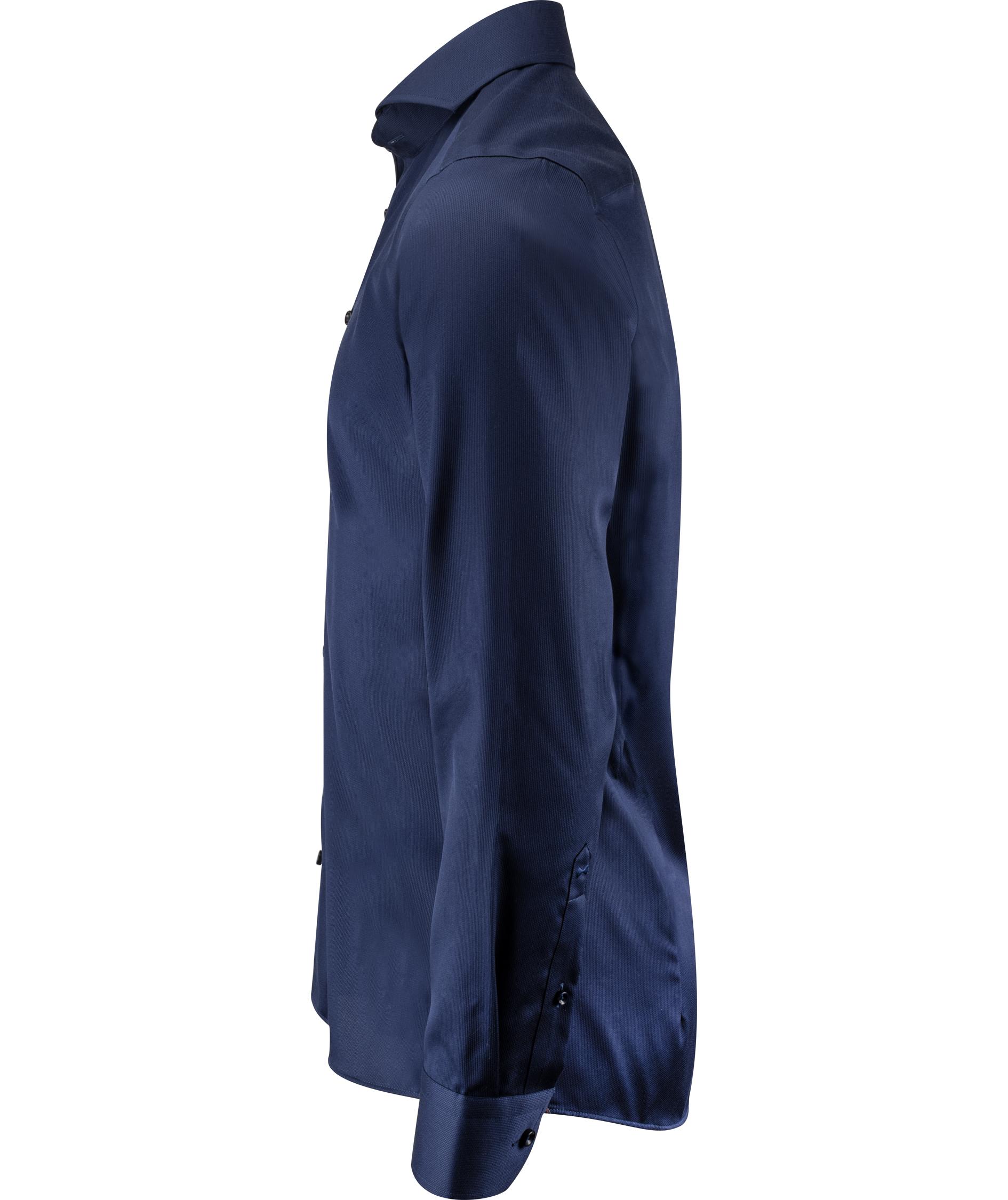 J. Harvest & Frost Twill Purple Bow 146 slim fit skjorta, Navy, large image number 2