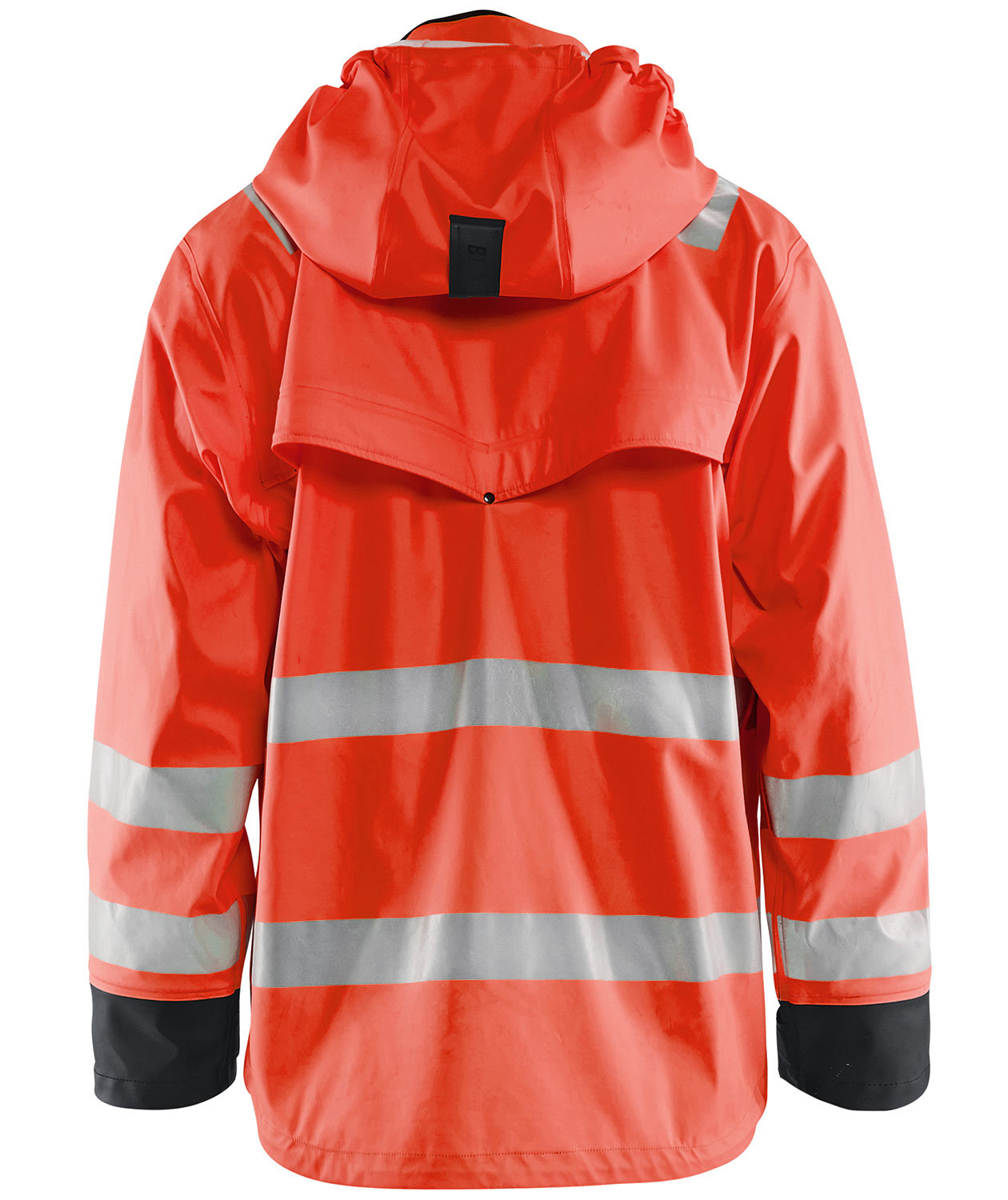 Bl&aring;kl&auml;der Heavy Weight rain jacket, Hi-vis Red/Black