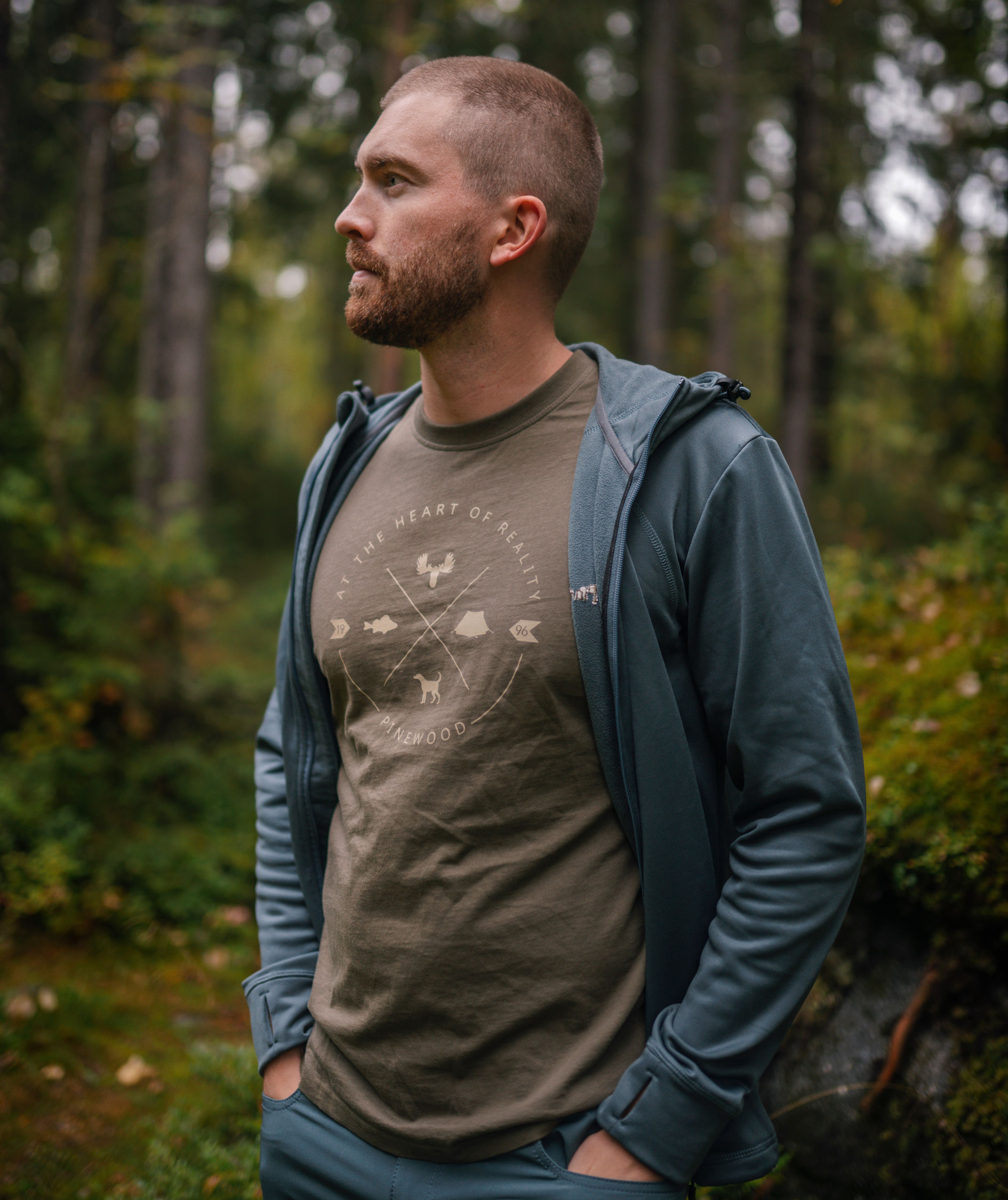 Pinewood Finnveden Trail T-shirt, Olivengr&oslash;n, large image number 5