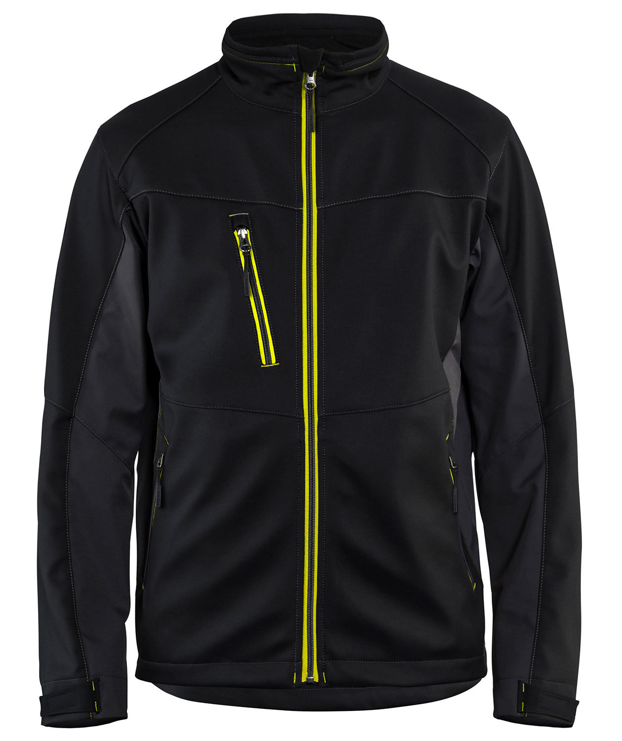 Bl&aring;kl&auml;der Unite softshelljacka, Svart/Gul, Svart/Gul, swatch