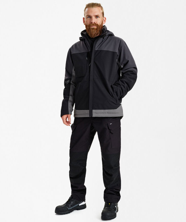 Engel Entire vinterjacka, Black/Anthracite Grey, large image number 4