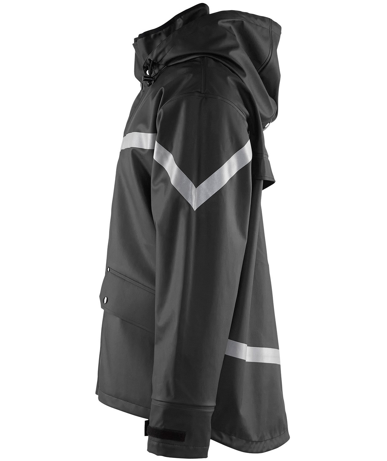 Bl&aring;kl&auml;der regnjacka, Svart, large image number 3