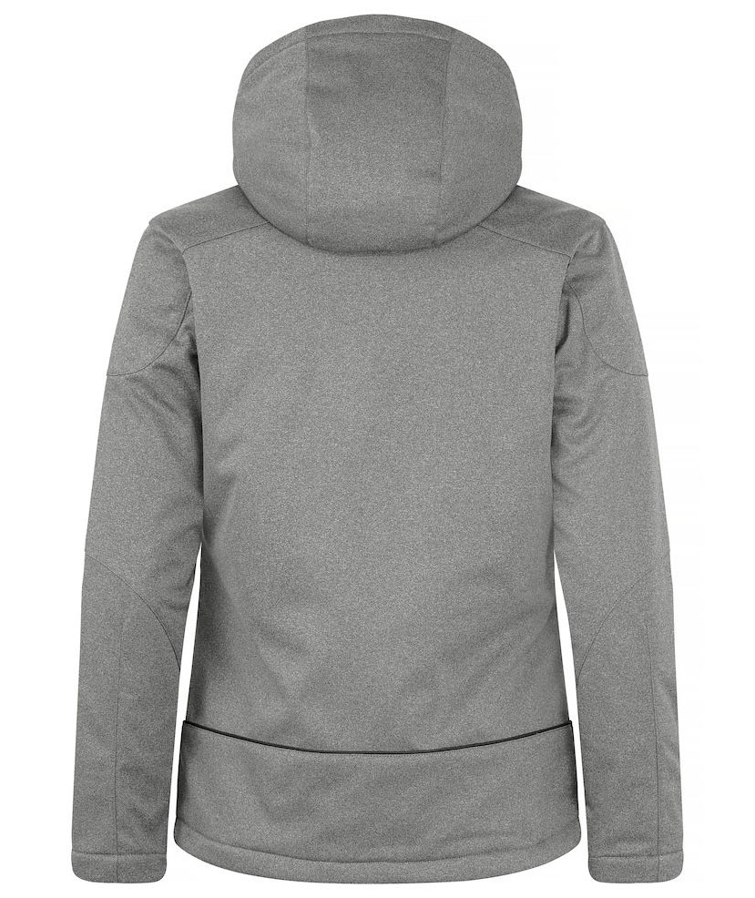 Clique Grayland dame softshelljakke, Anthracite melange, large image number 1