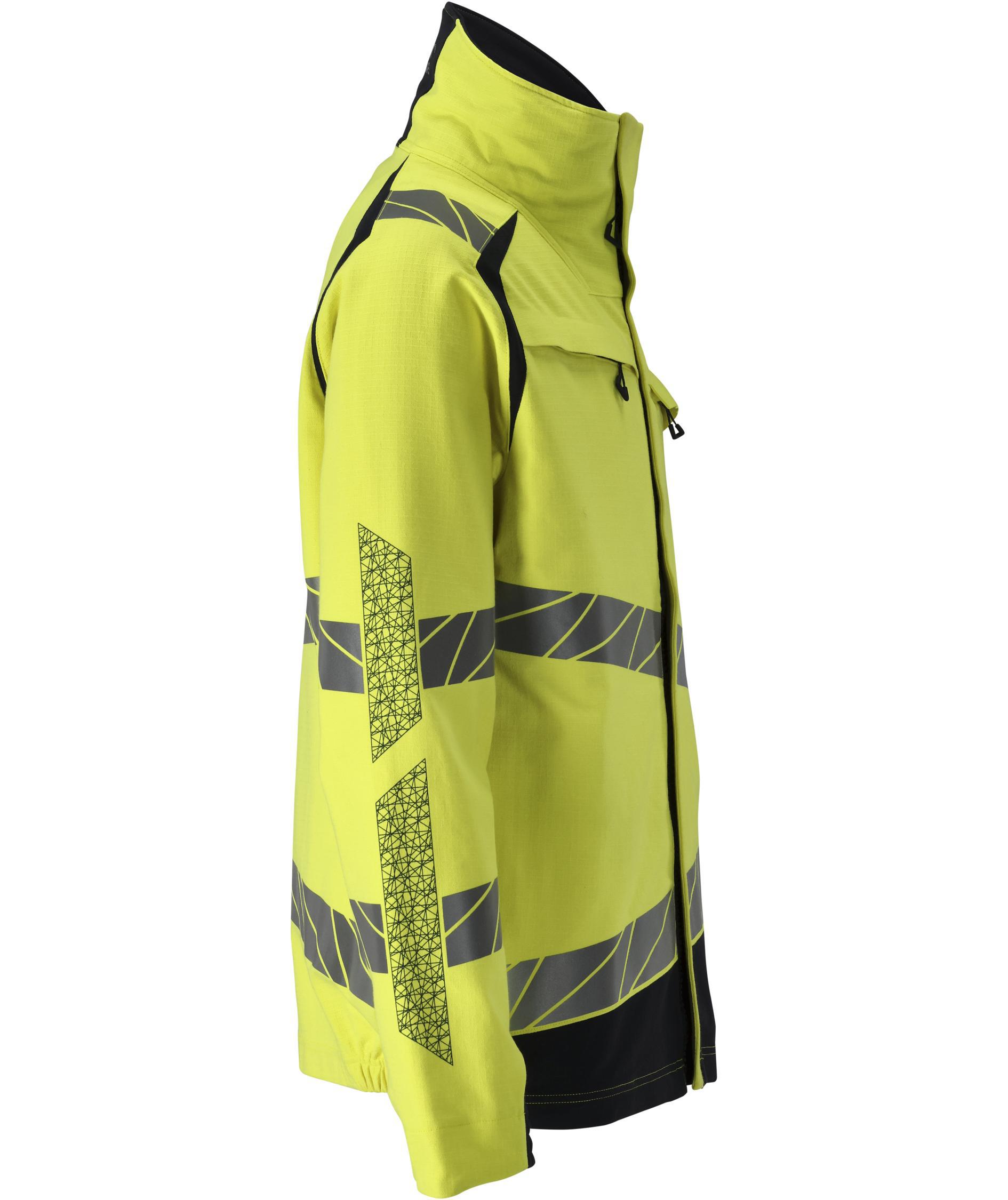 Mascot Accelerate Multisafe jakke full stretch, Hi-Vis Gul/M&oslash;rk Marine, large image number 2