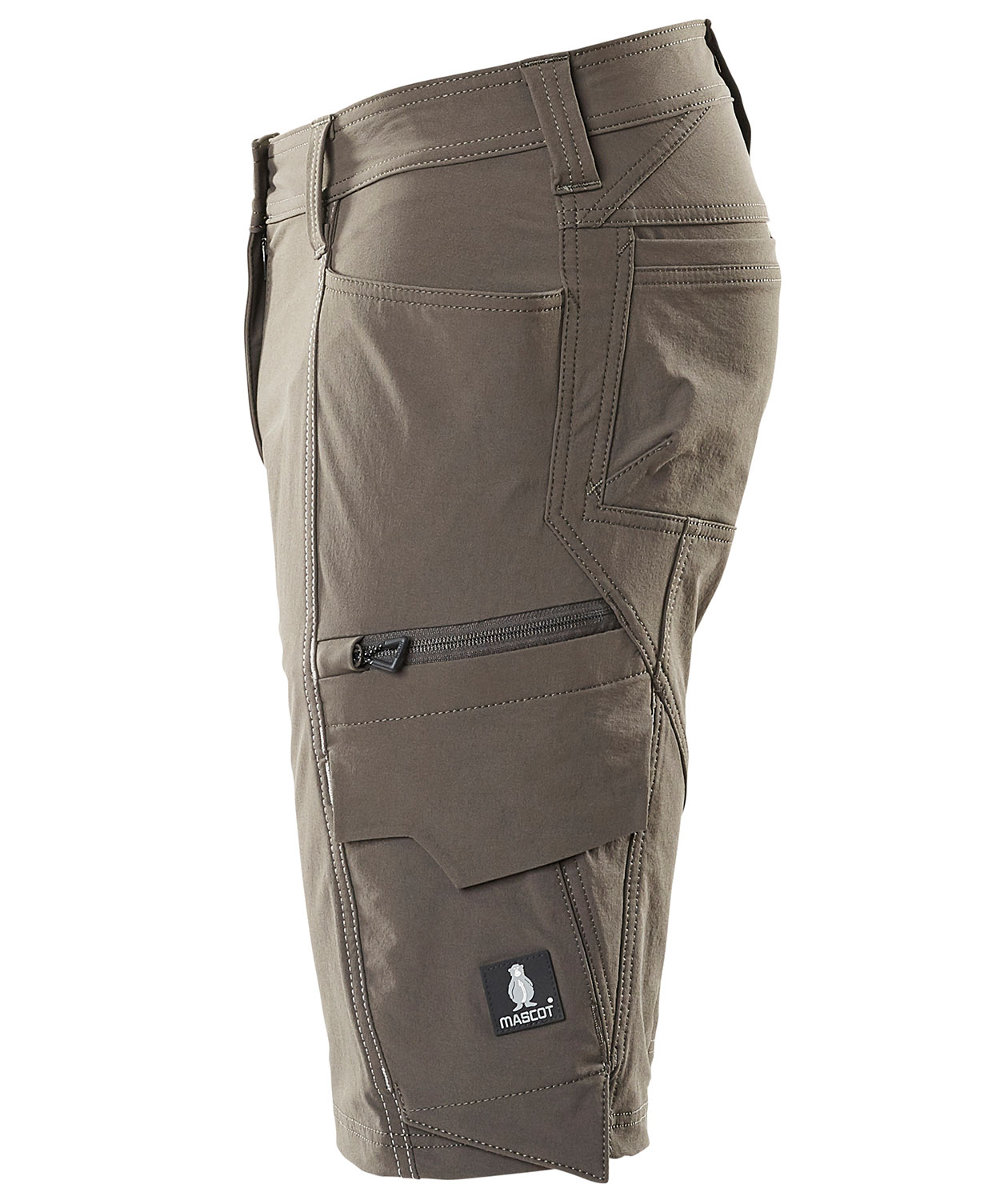 Mascot Accelerate diamond fit dame serviceshorts full stretch, M&oslash;rk Antrasitt, large image number 3