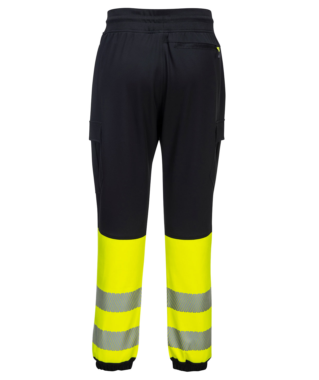 Portwest KX3 flexi jogging byxa full stretch, Varsel Svart/Gul
