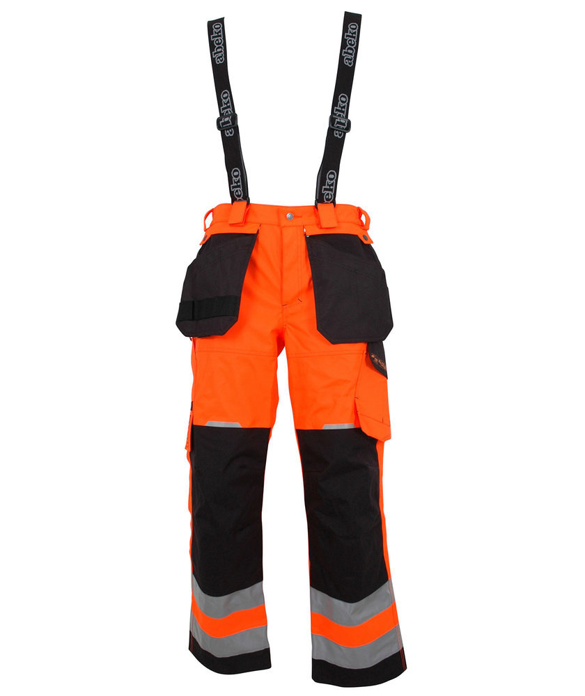 Abeko &Aring;bo arbetsbyxa, Varsel Orange/Svart