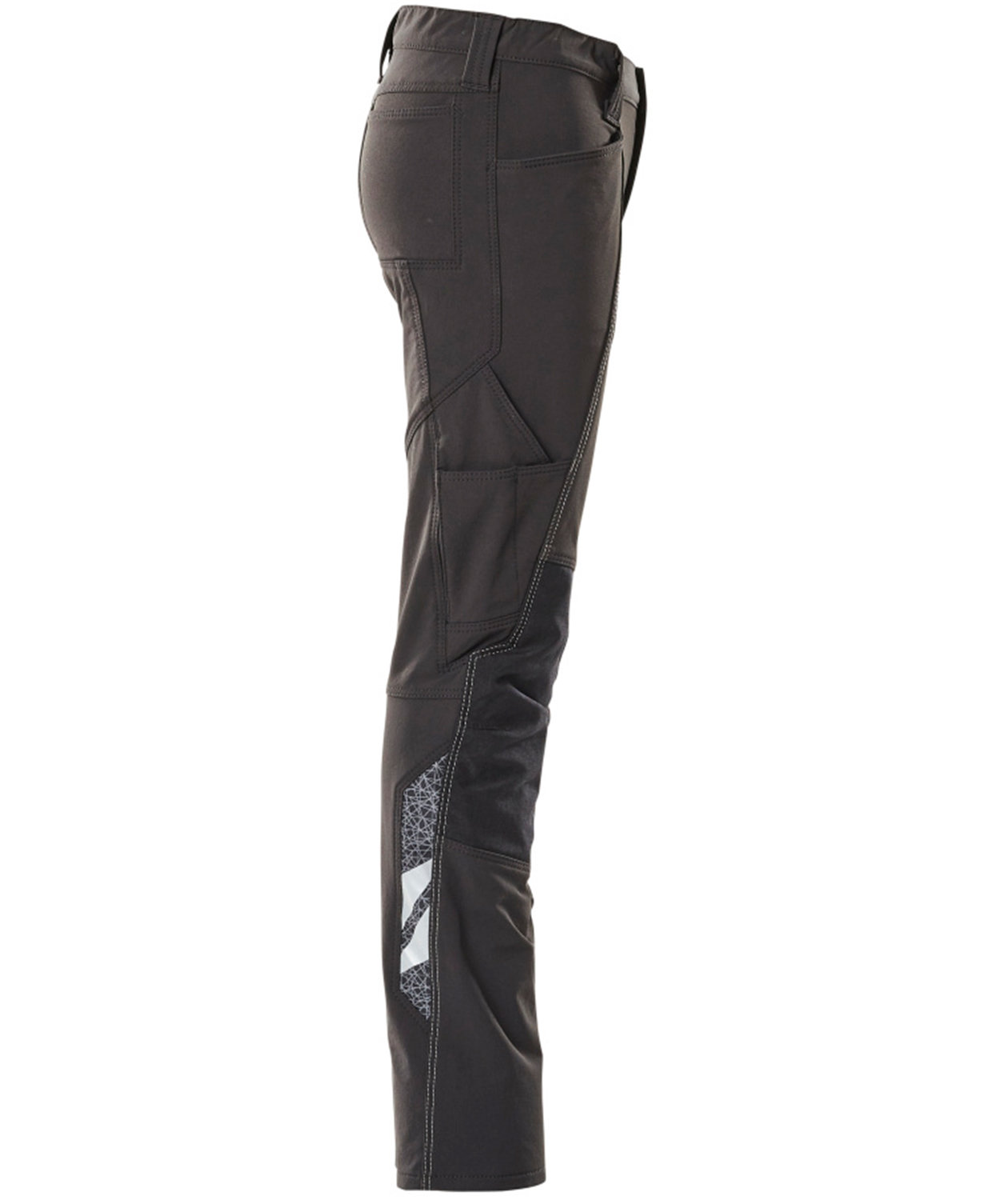 Mascot Accelerate work trousers for kids full stretch, Black, large image number 2