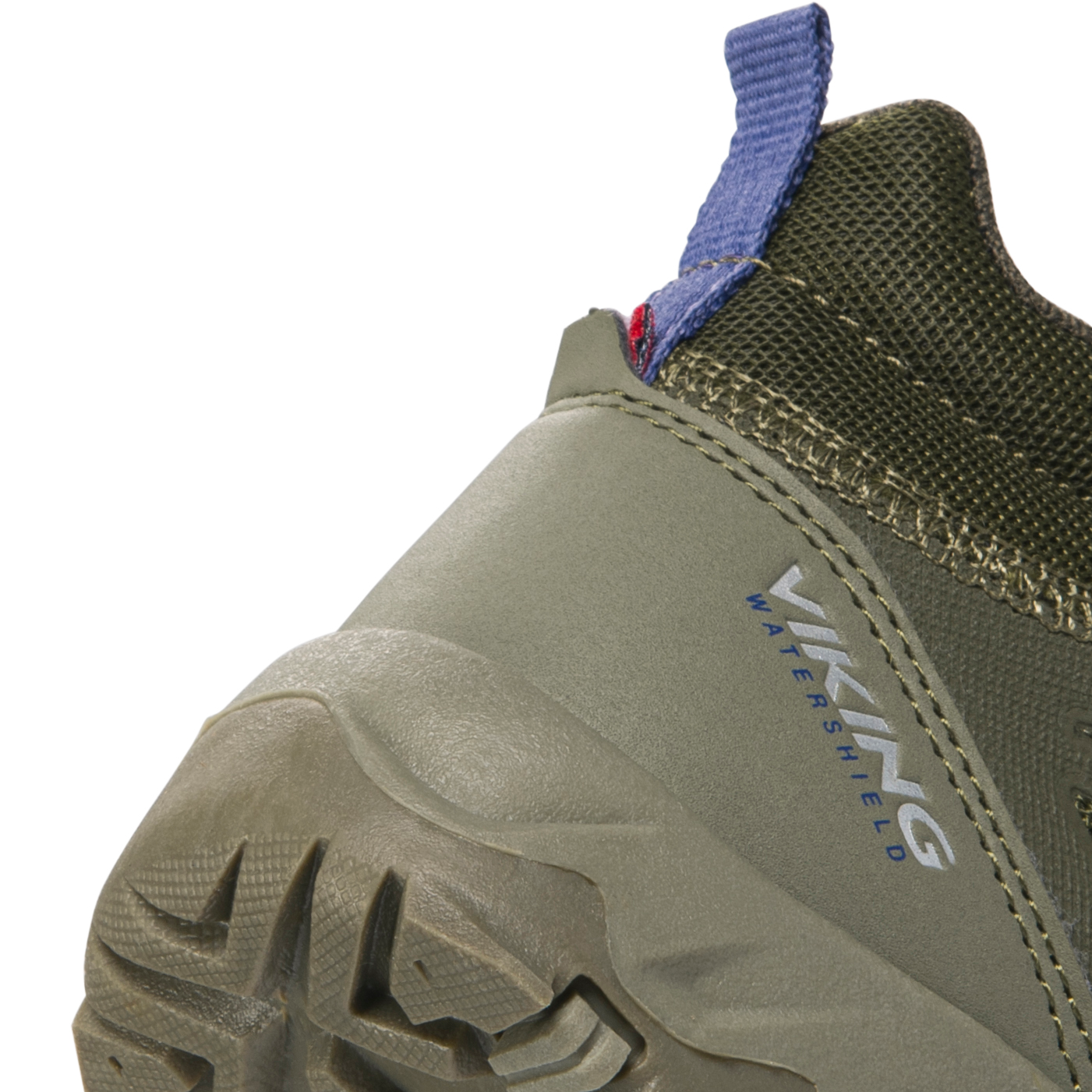 Viking Track Mid WP sneakers til b&oslash;rn, Olive, large image number 3