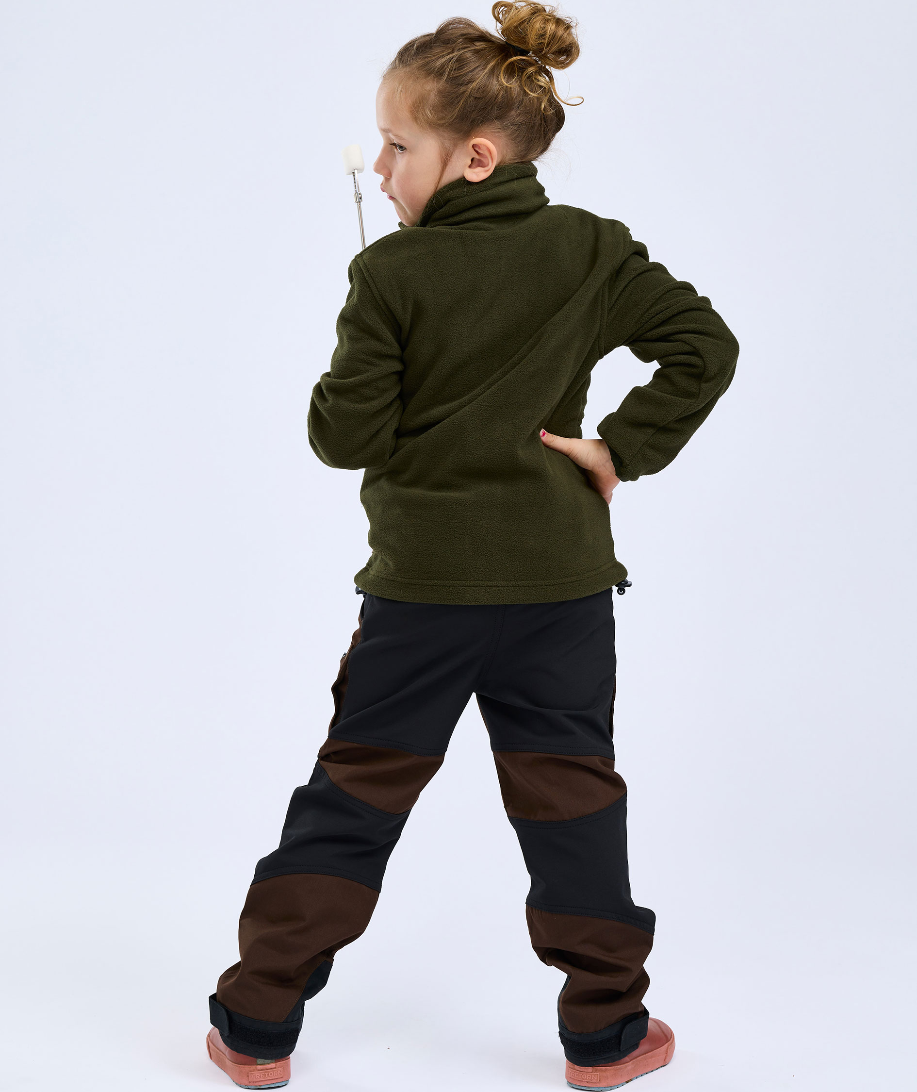 Pinewood Caribou outdoorbukser til b&oslash;rn, Dark Brown/Black, large image number 3