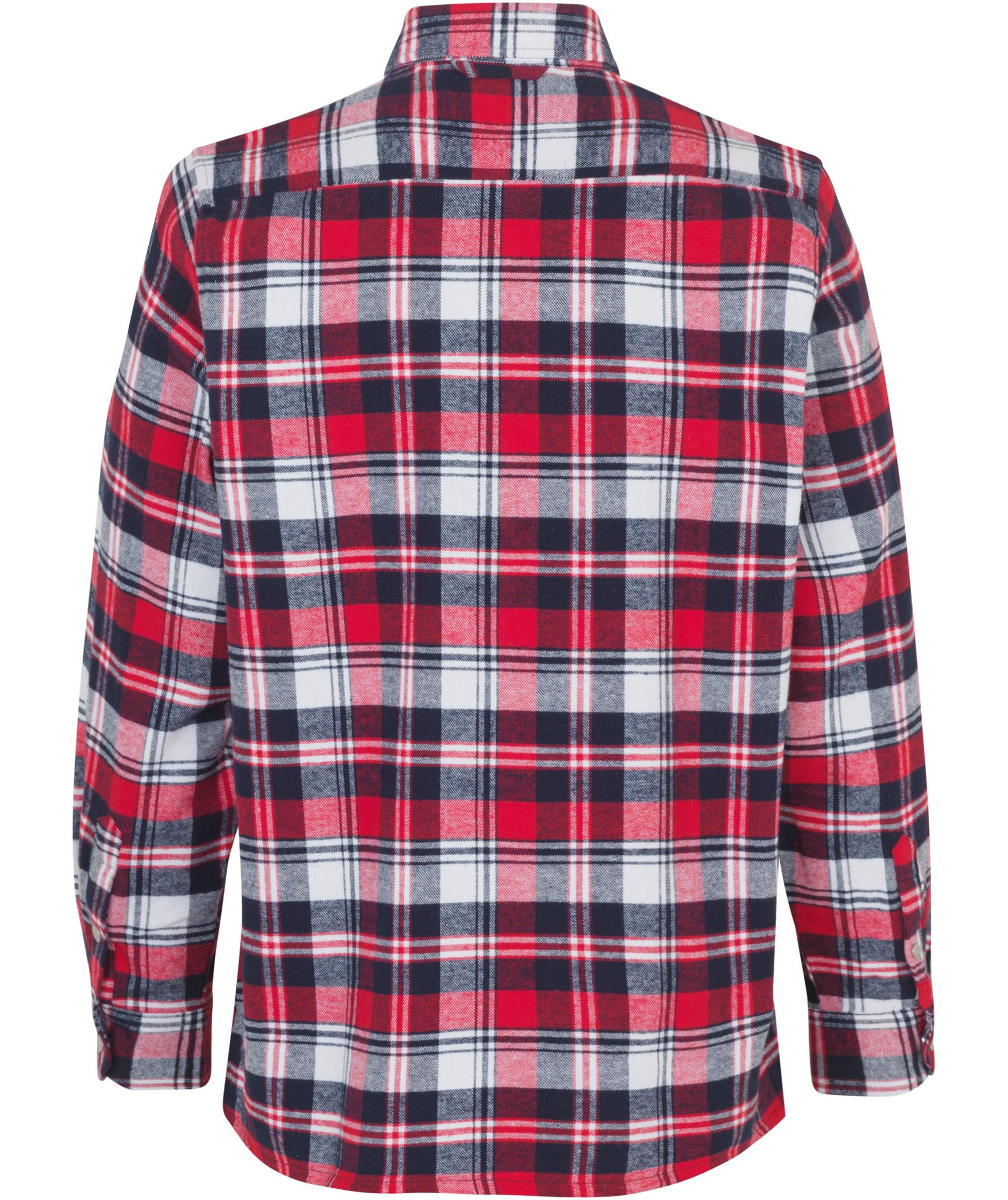 ID Green Leaf flannelskjorte, R&oslash;d, large image number 4