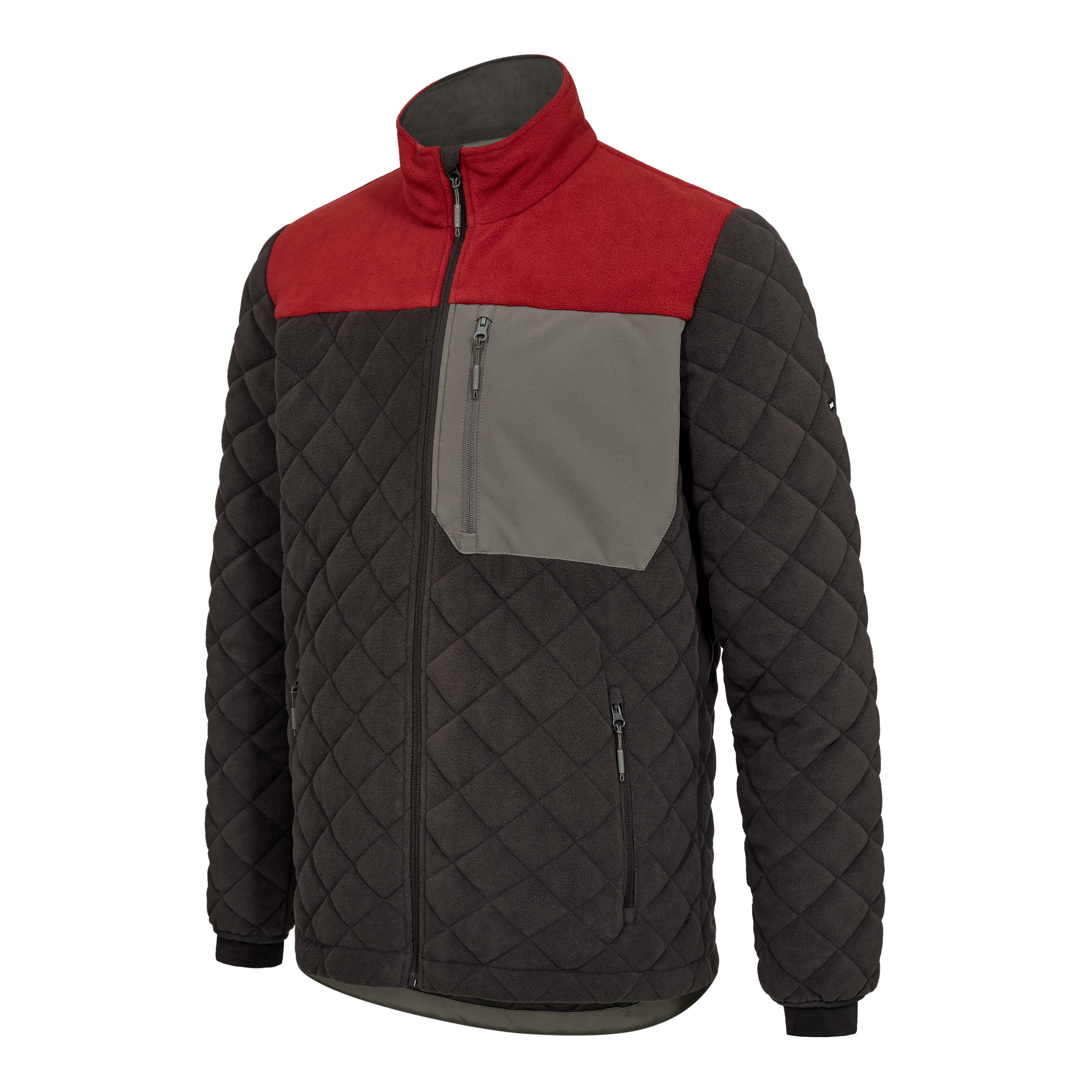 Engel Entire vattert fleecejakke, Anthracite Grey/Flame, large image number 2