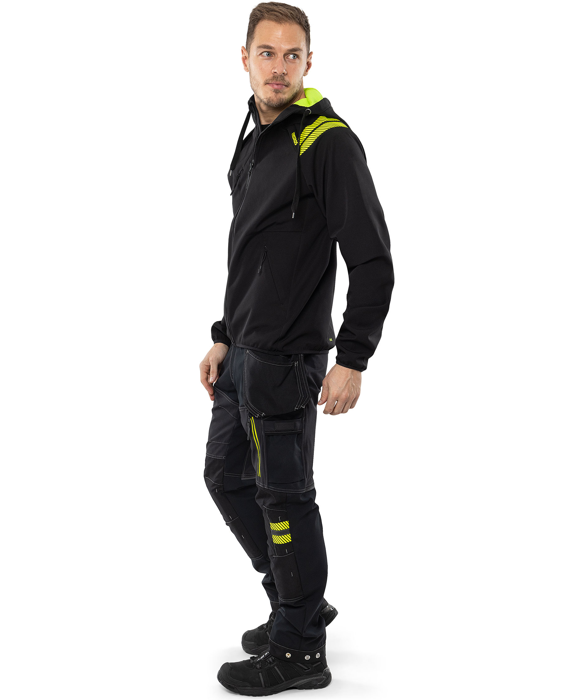 Fristads softshell jacket 7461 BON, Black, large image number 6