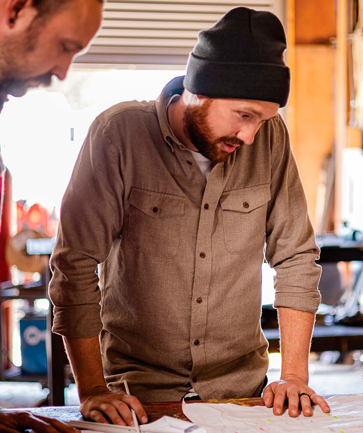 Stormtech Cambridge l&aring;ng&auml;rmad flanellskjorta, Sand