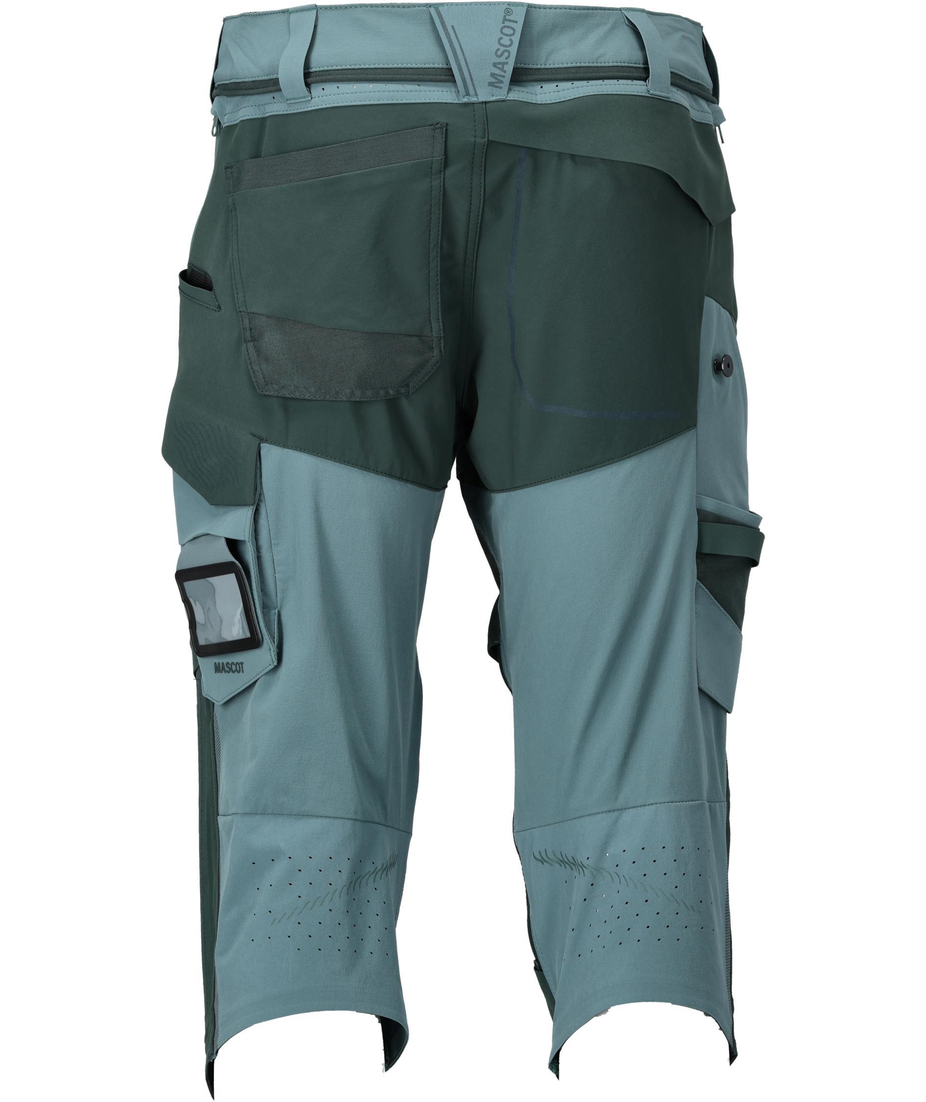 Mascot Customized arbeidsknickers full stretch, Lys skogsgr&oslash;nn/Skogsgr&oslash;nn, large image number 2