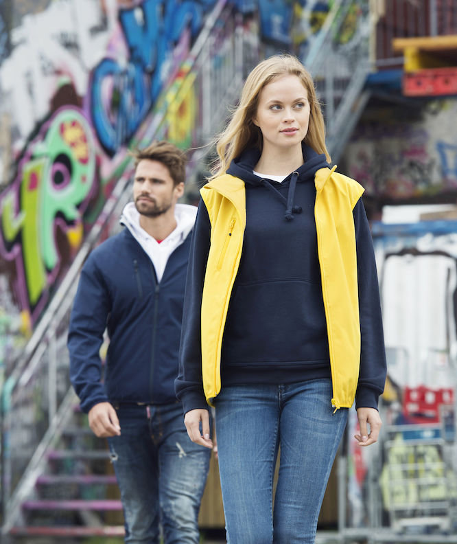 Clique Basic softshellv&auml;st dam, Citron Gul