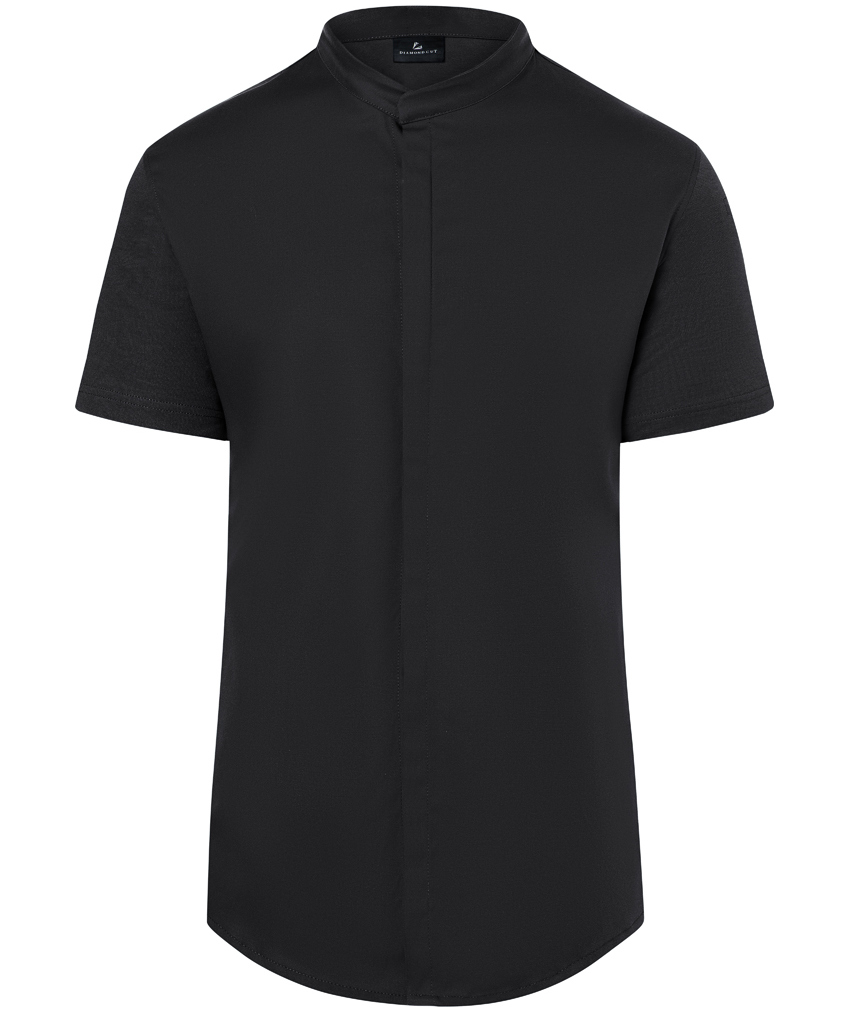 Karlowsky DIAMOND CUT&reg; Avantgarde kortermet kokkejakke, Black, Black, swatch