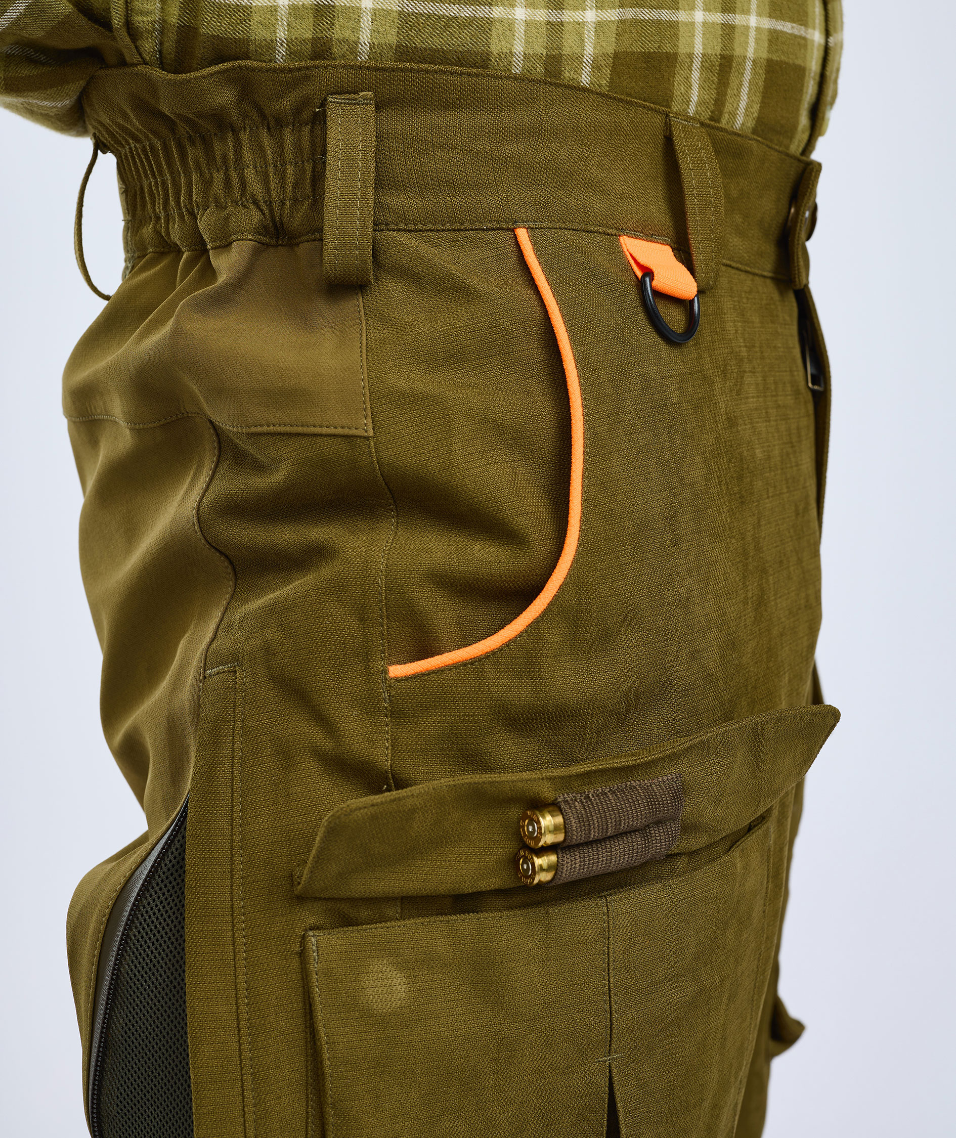 Pinewood Furudal Expert 2L Hunting bukser, Olive Green/Orange, large image number 5