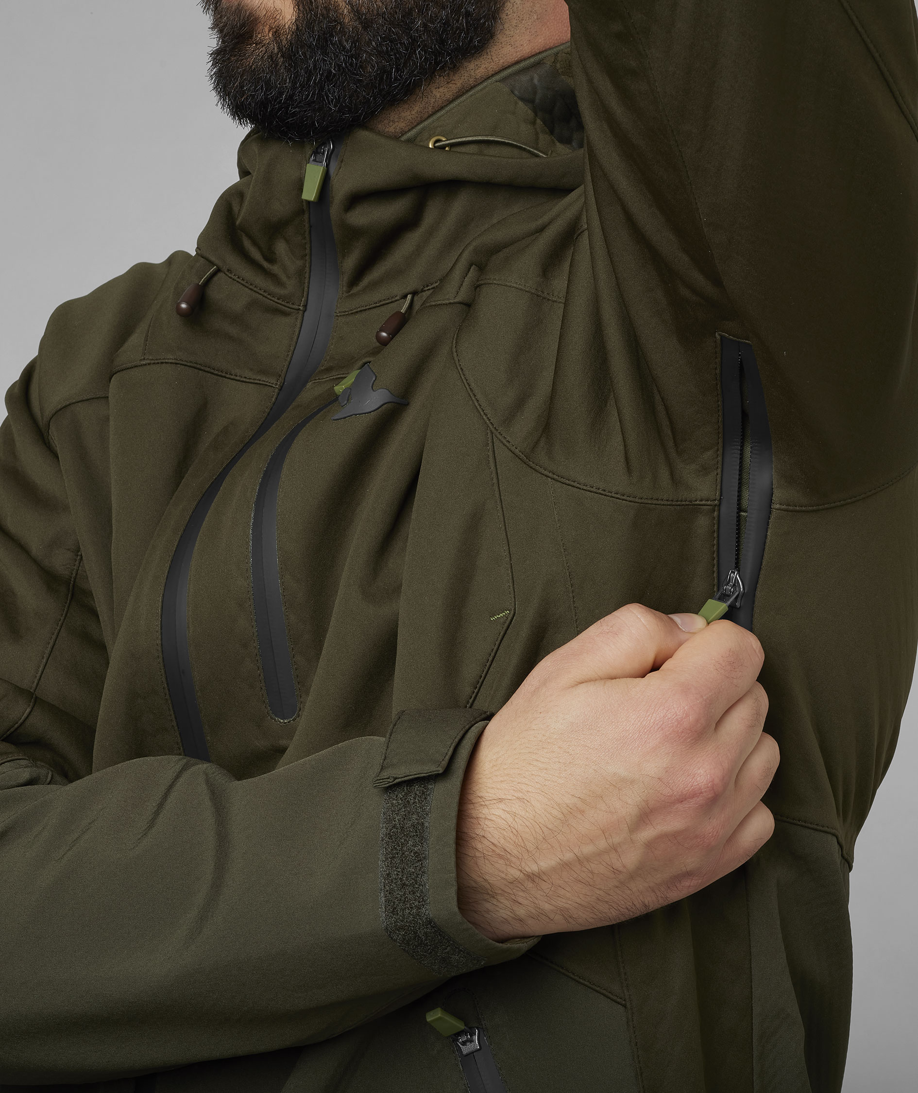 Seeland Hawker Shell II softshelljakke, Pine green, large image number 6