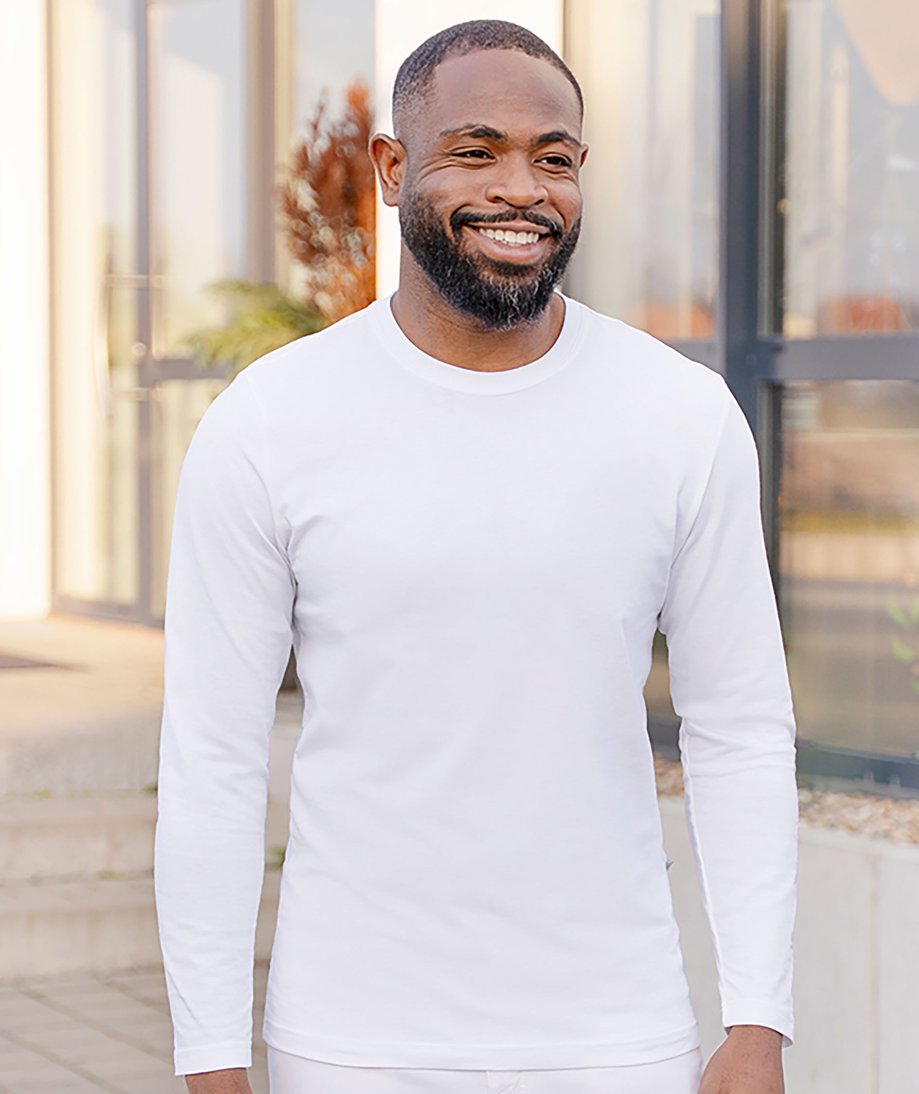 Karlowsky Casual-Flair lang&aelig;rmet t-shirt, White , large image number 5