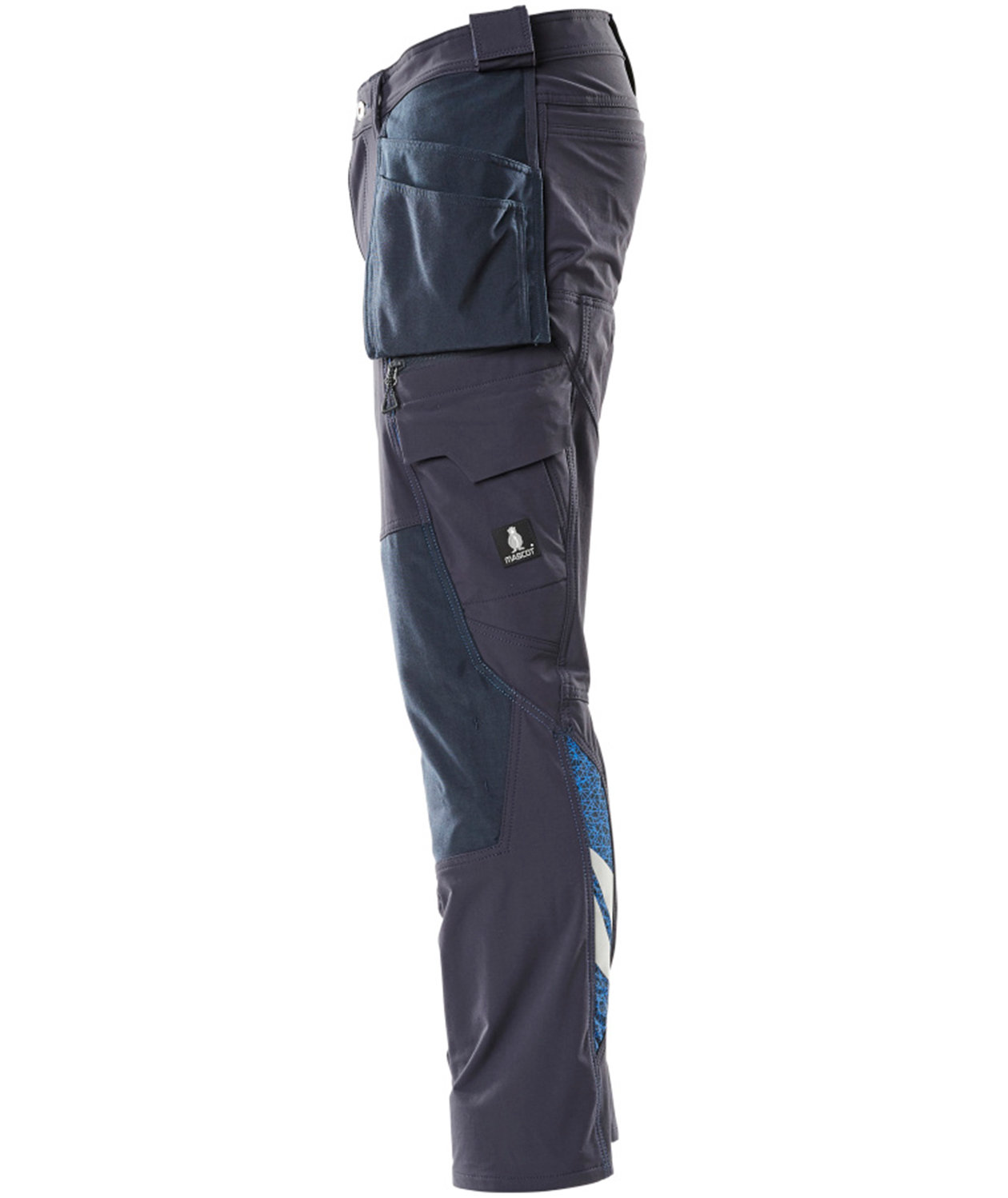 Mascot Accelerate craftsman trousers full stretch, Dark Marine Blue, large image number 3