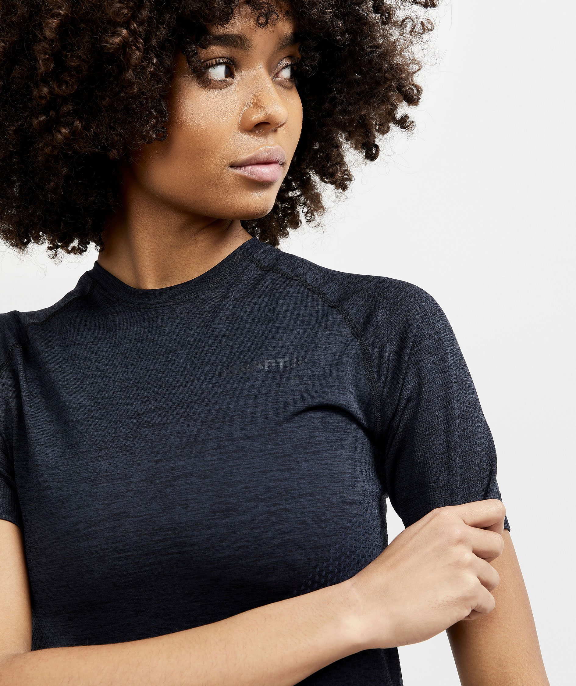 Craft CORE Dry Active Comfort women's short-sleeved baselayer pullover, Black, large image number 4