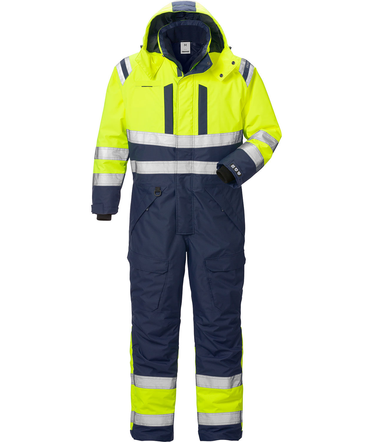 Fristads Airtech&reg; vinterkjeledress 8015, Hi-vis gul/marinebl&aring;