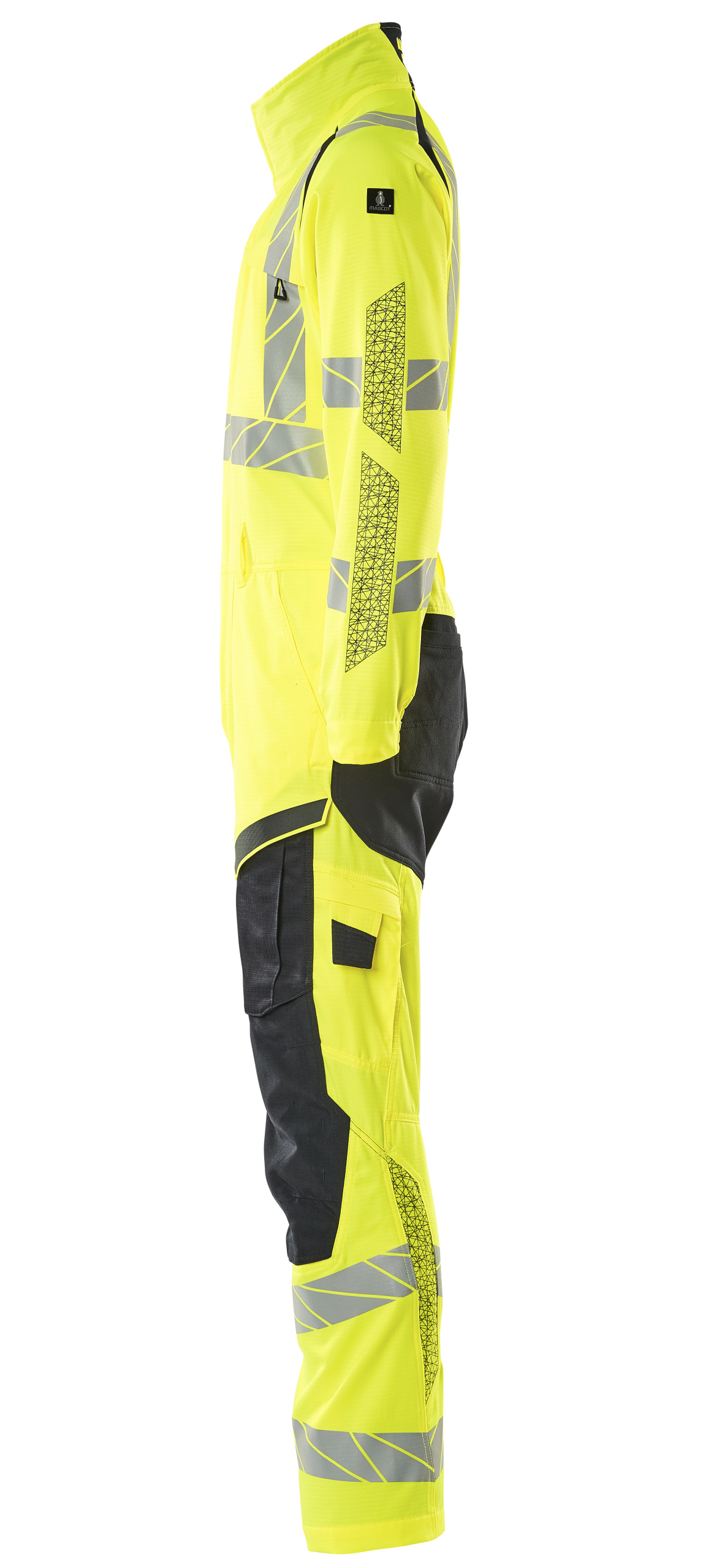 Mascot Accelerate Safe kjeledress, Hi-Vis Gul/M&oslash;rk Marine, large image number 2