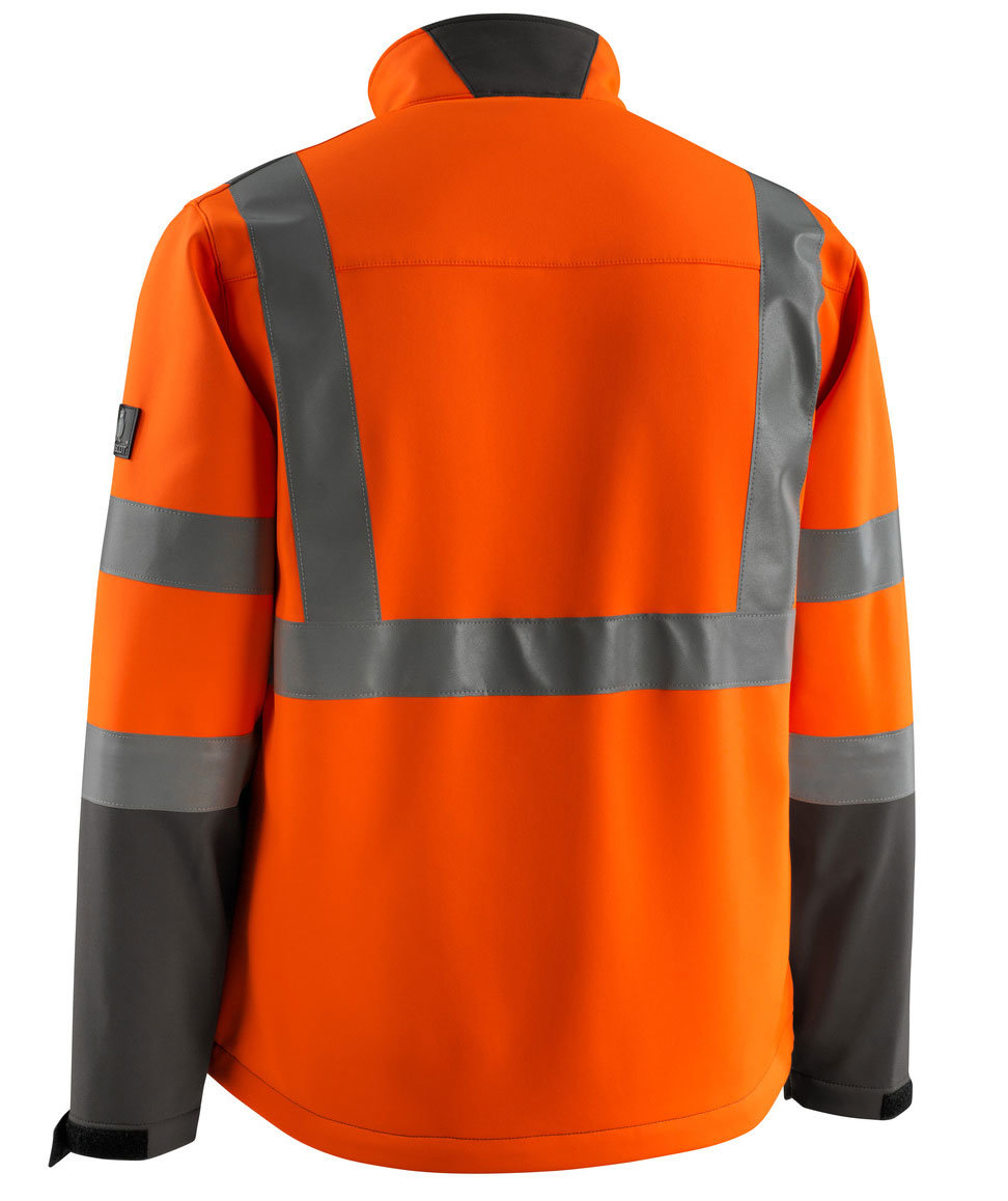 Mascot Safe Light Kiama Softshelljacke, Hi-vis Orange/Dunkles Anthrazit, large image number 2