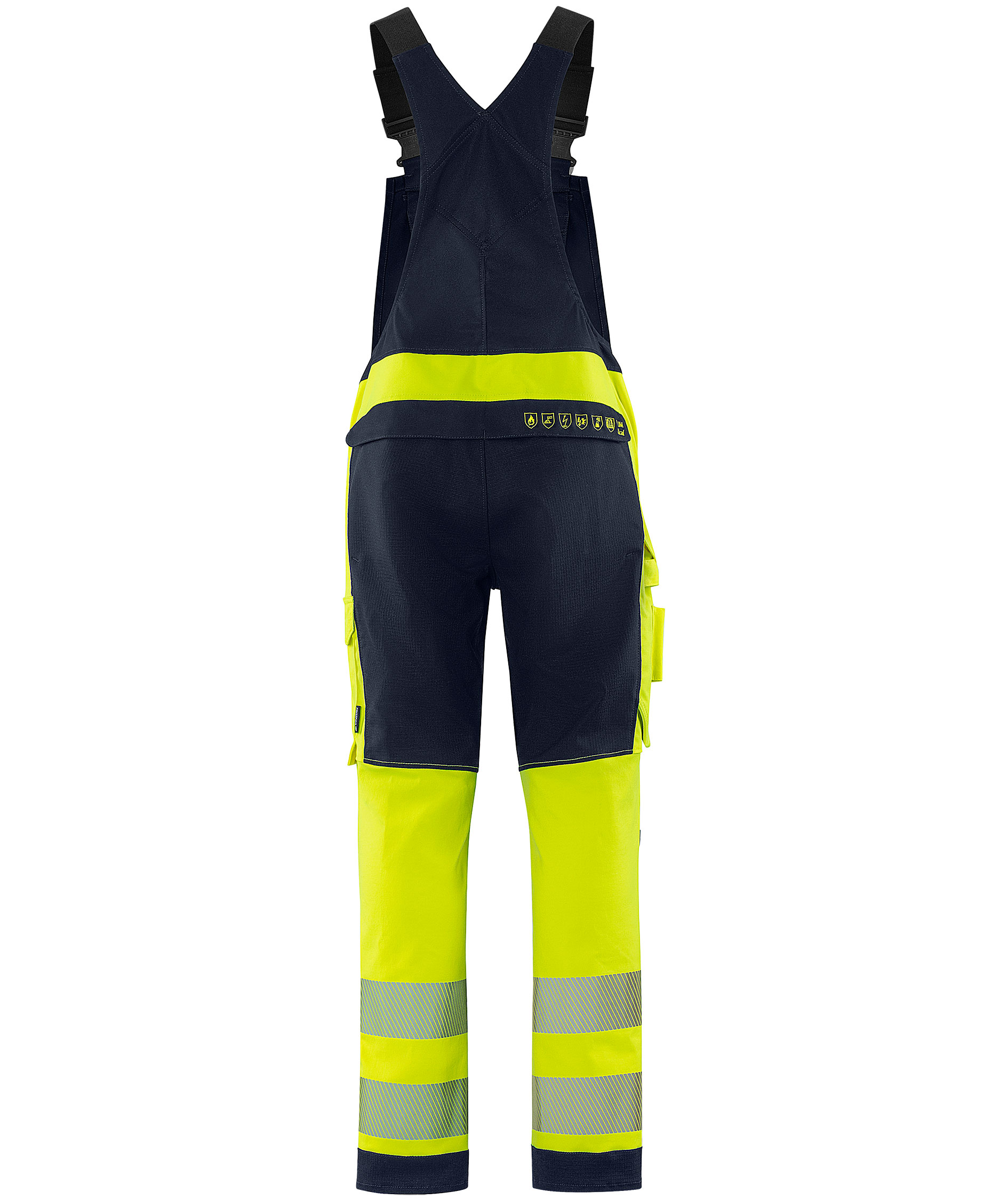 Fristads Flamestat Green overalls 1951 GFS, Hi-Vis gul/marine, large image number 2