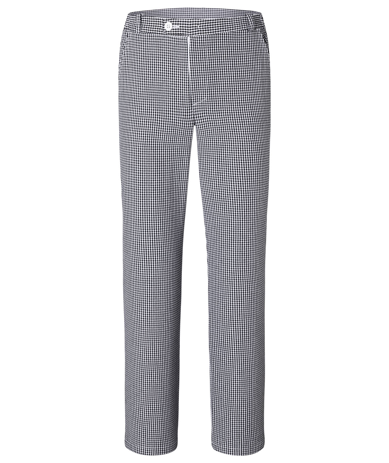 Karlowsky Basic kokkebukser, Pepitatern Sort/Hvid
