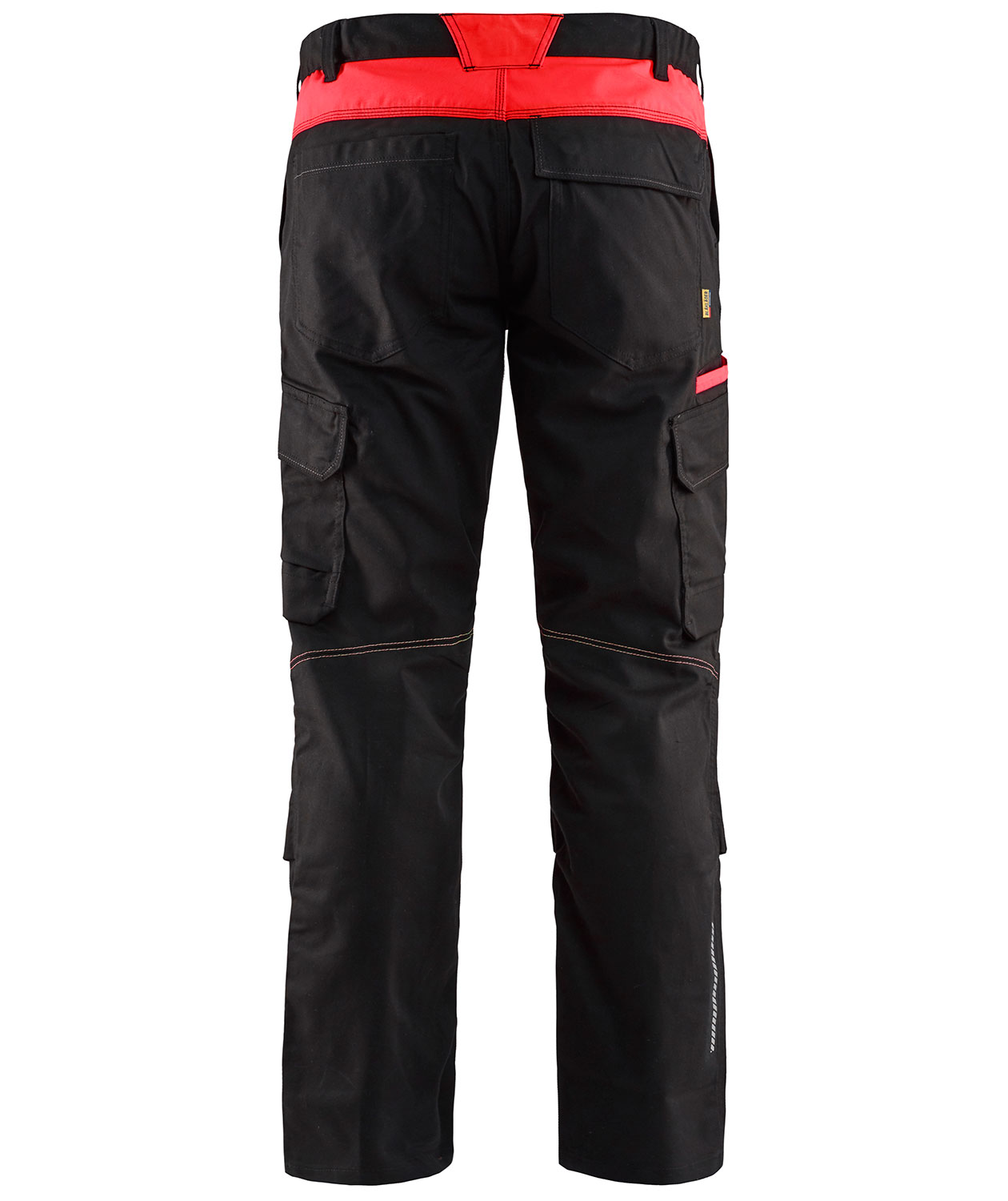 Bl&aring;kl&auml;der arbeidsbukse, Svart/R&oslash;d, large image number 1