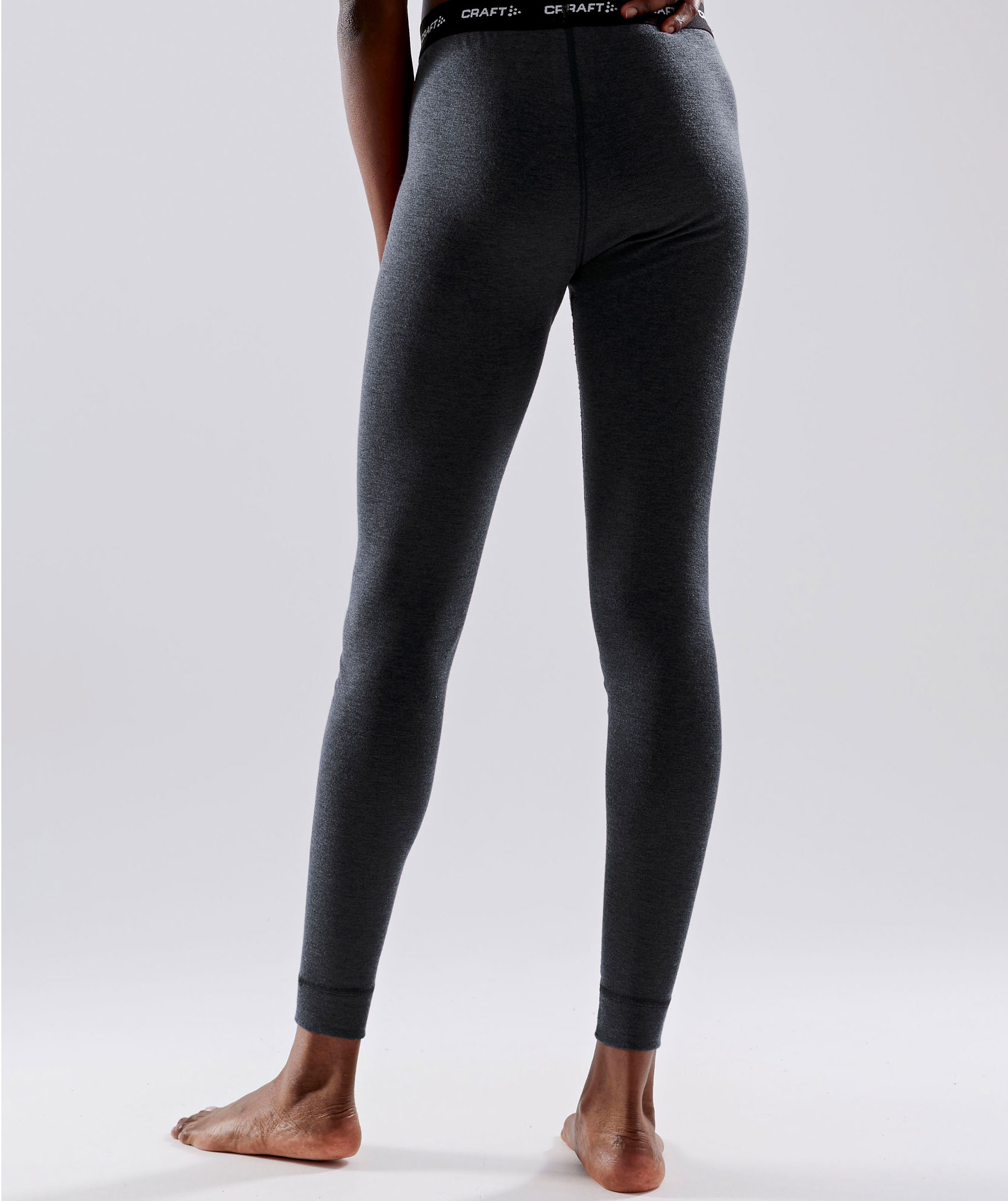 Craft Core Damen Baselayer-set mit Merinowolle, Schwarz melange, large image number 7