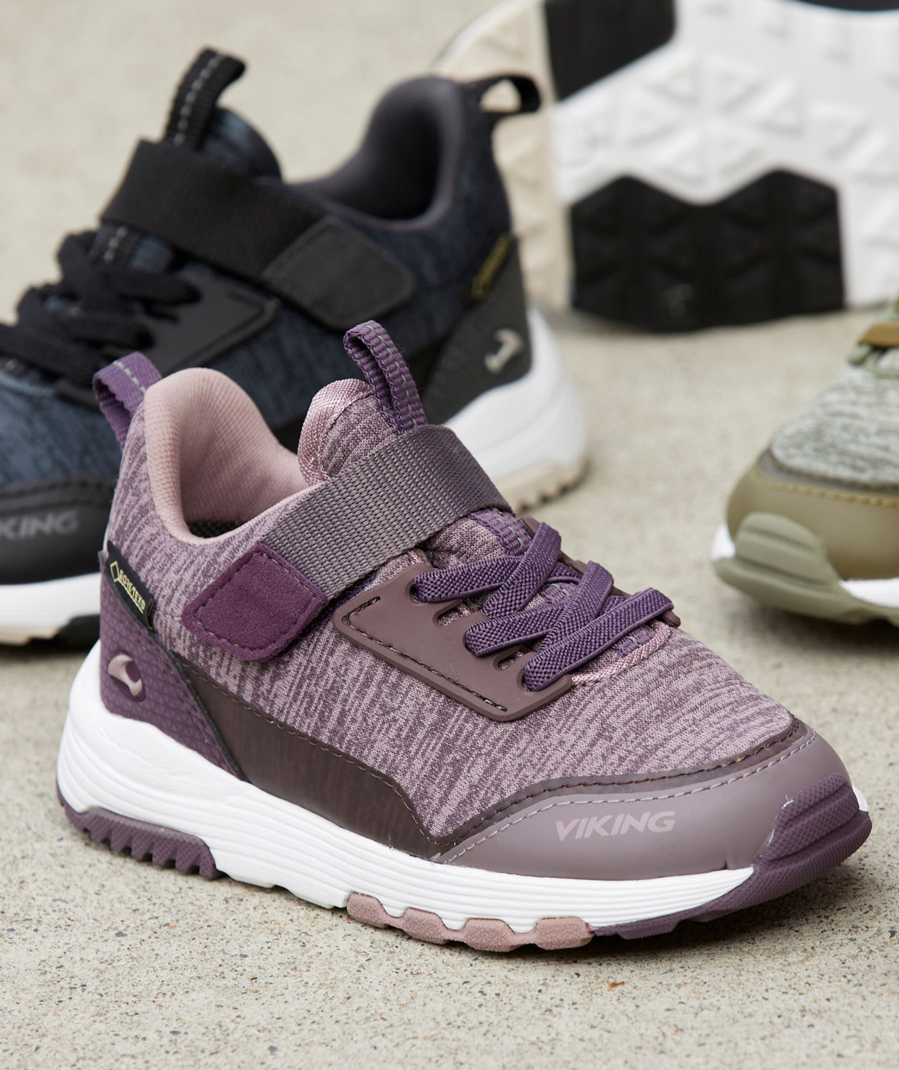 Viking Arendal GTX sneakers till barn, Lila