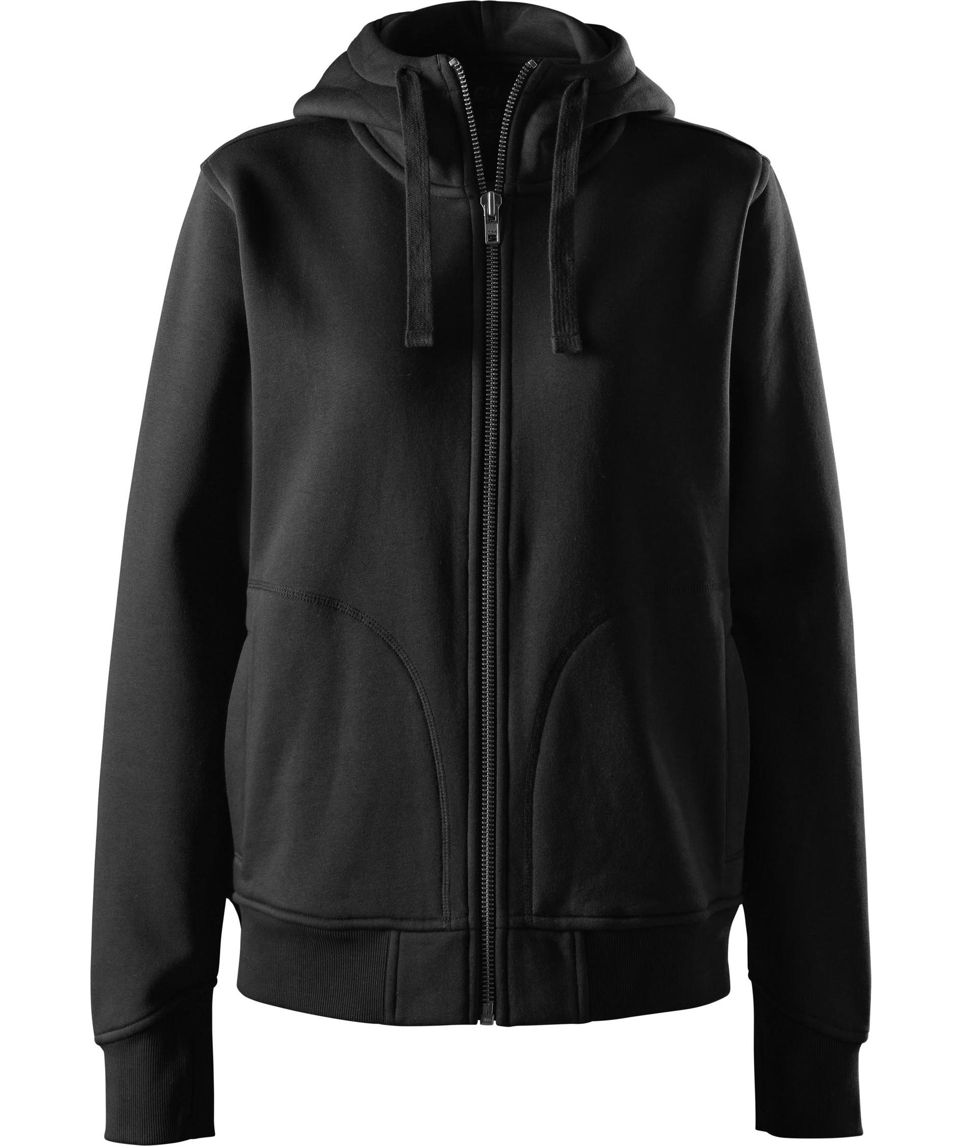 Snickers kraftiga hoodie med dragkedja 2047, Svart