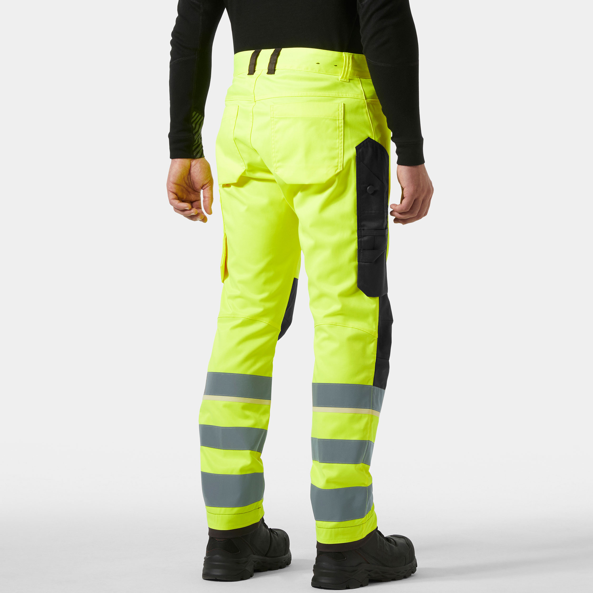 Helly Hansen UC-ME arbejdsbukser, Hi-vis Gul/Ebony, large image number 3