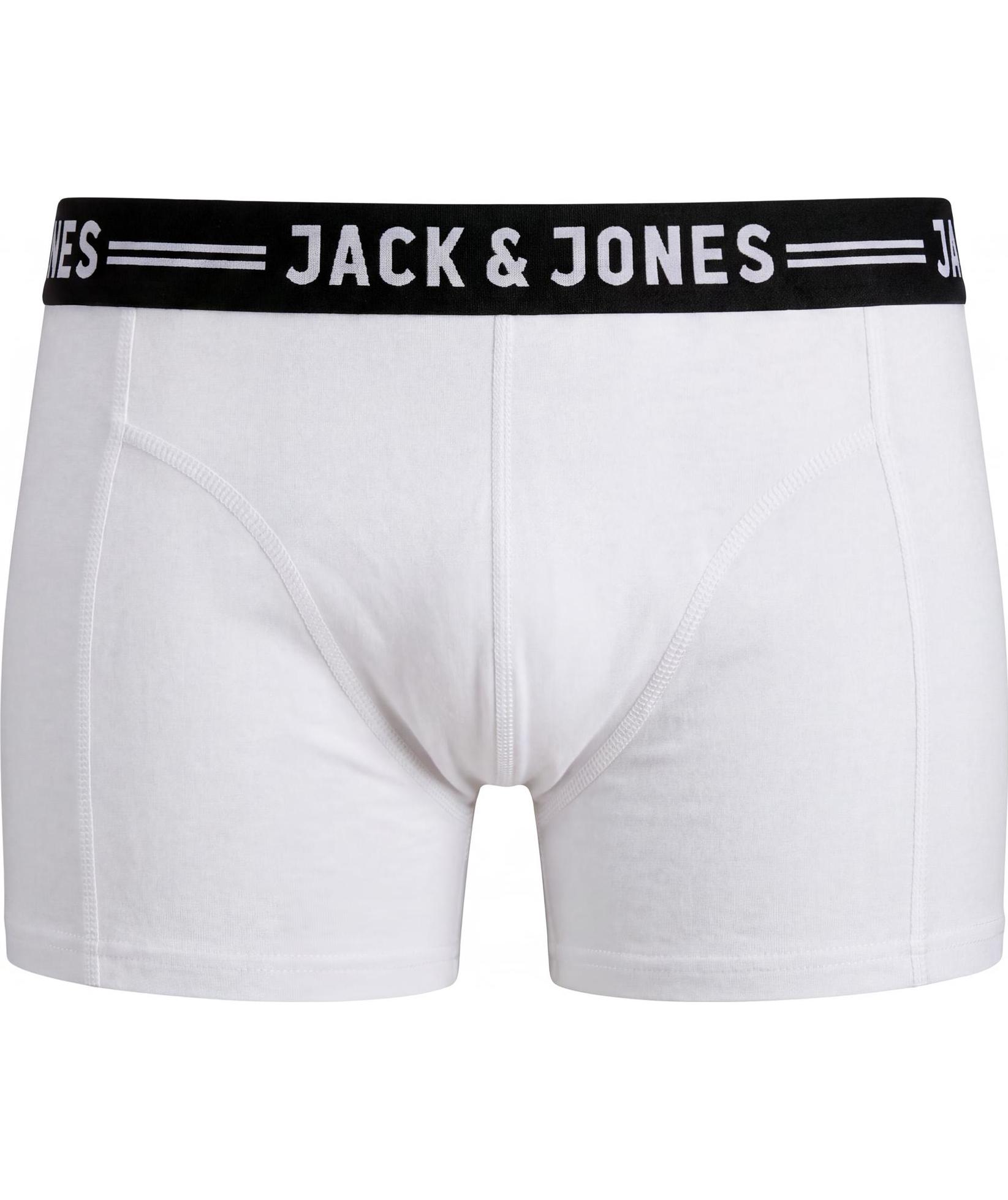 Jack & Jones Sense 3-pack boksershorts, Hvit/gr&aring;/svart, large image number 3