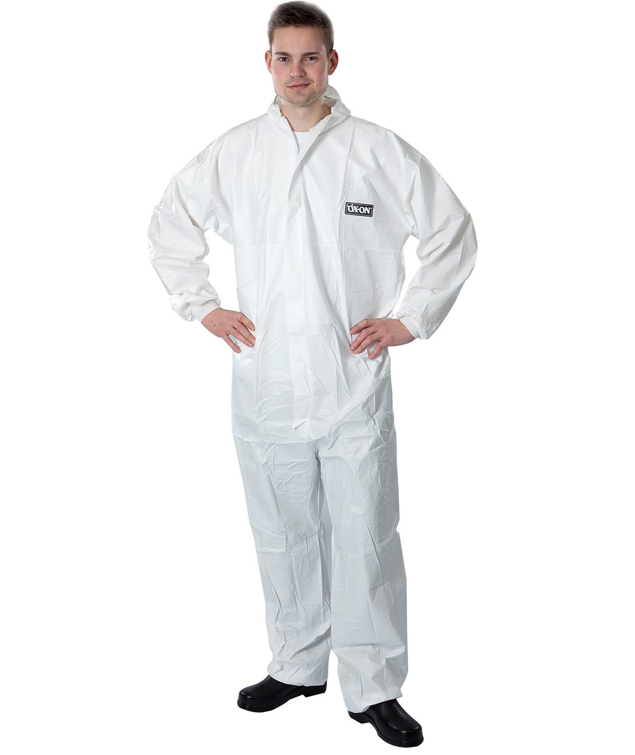 OX-ON eng&aring;ngs skyddsoverall, Vit