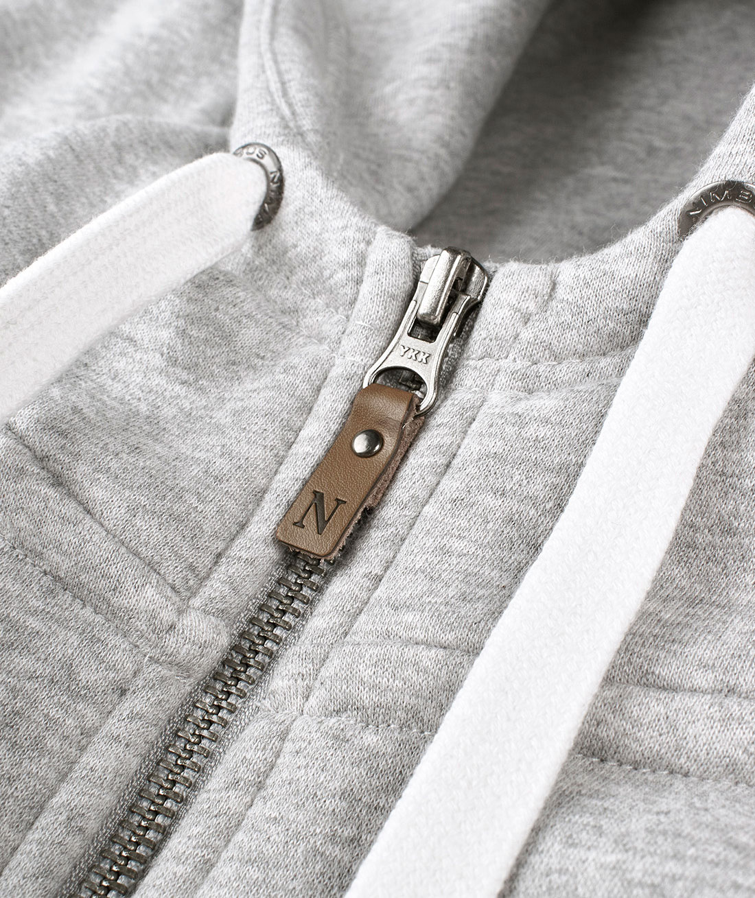 Nimbus Williamsburg hoodie med blixtl&aring;s dam, Grey melange, large image number 2