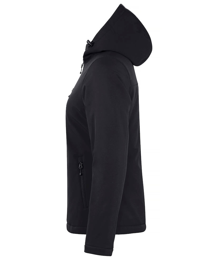 Clique foret dame softshelljakke, Sort, large image number 2