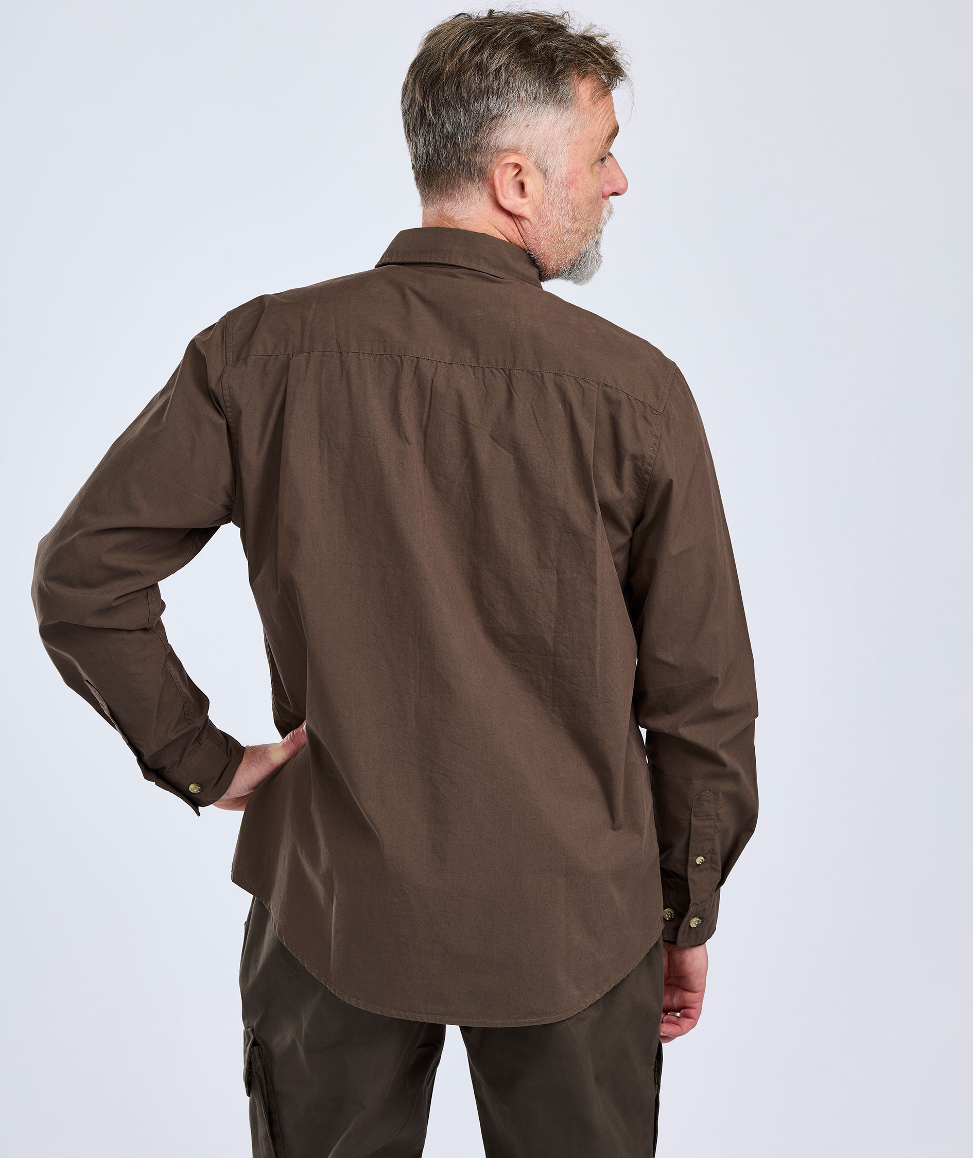 Pinewood Safari skjorte, Dark Olive, large image number 3