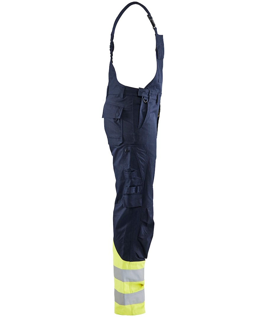 Bl&aring;kl&auml;der FR bib and brace, Marine/Hi-Vis yellow, large image number 3