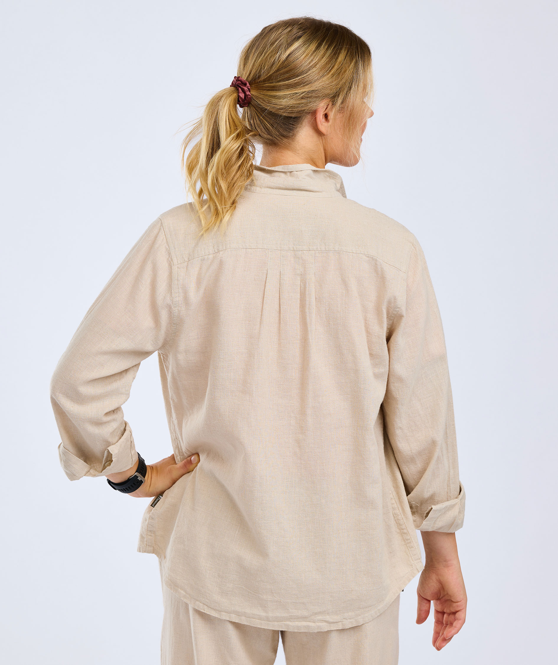 Pinewood V&auml;rnamo InsectSafe dameskjorte, Linen Beige, large image number 3