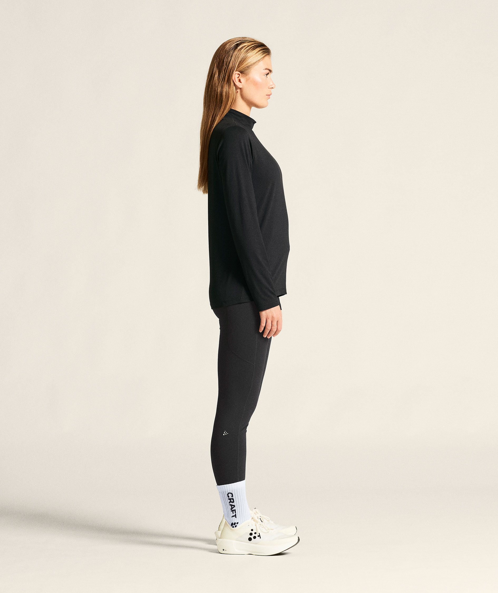 Craft Flow women's baselayer sweater, Black/Melange, large image number 7