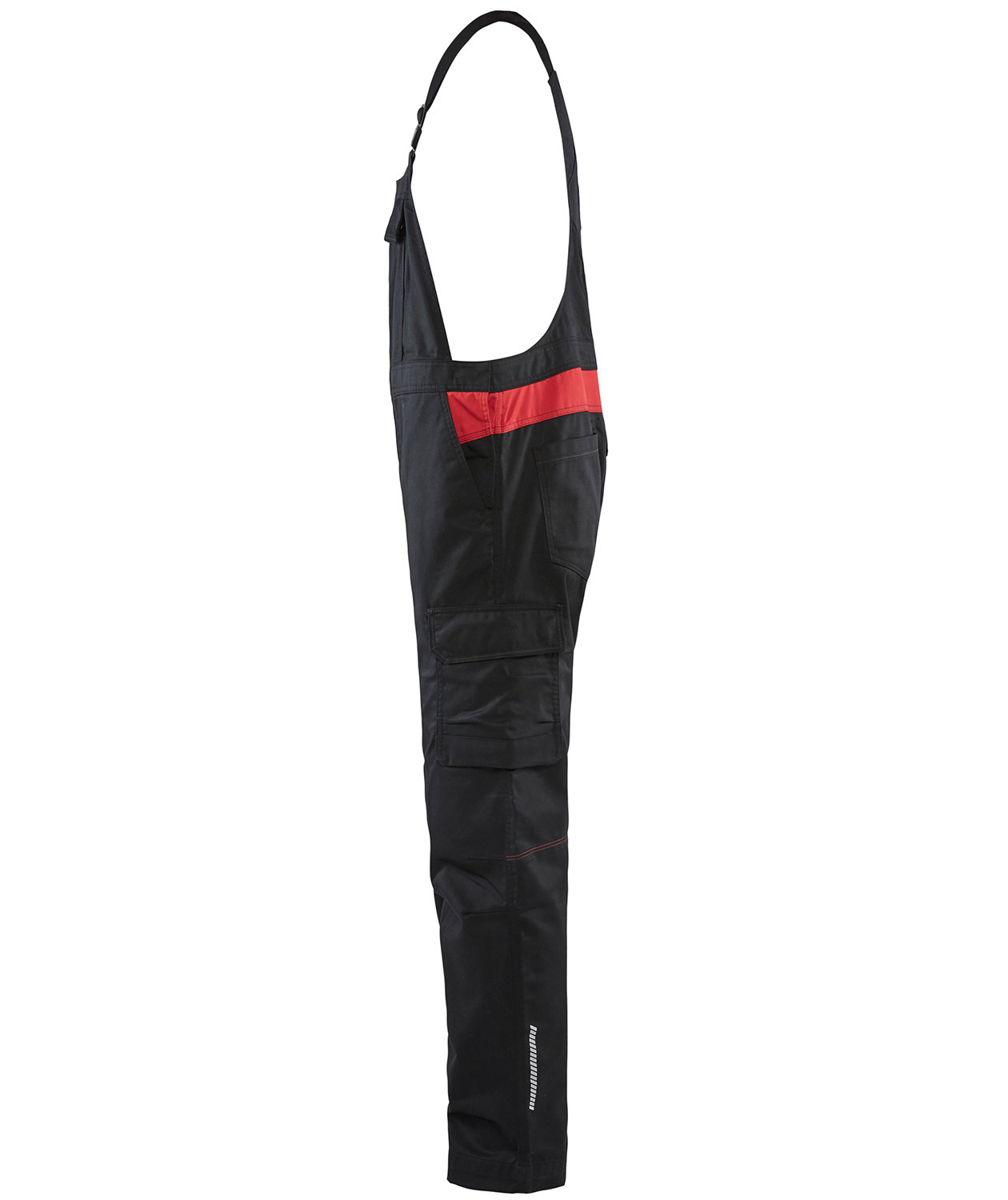 Bl&aring;kl&auml;der work bib and brace, Black/Red, large image number 2