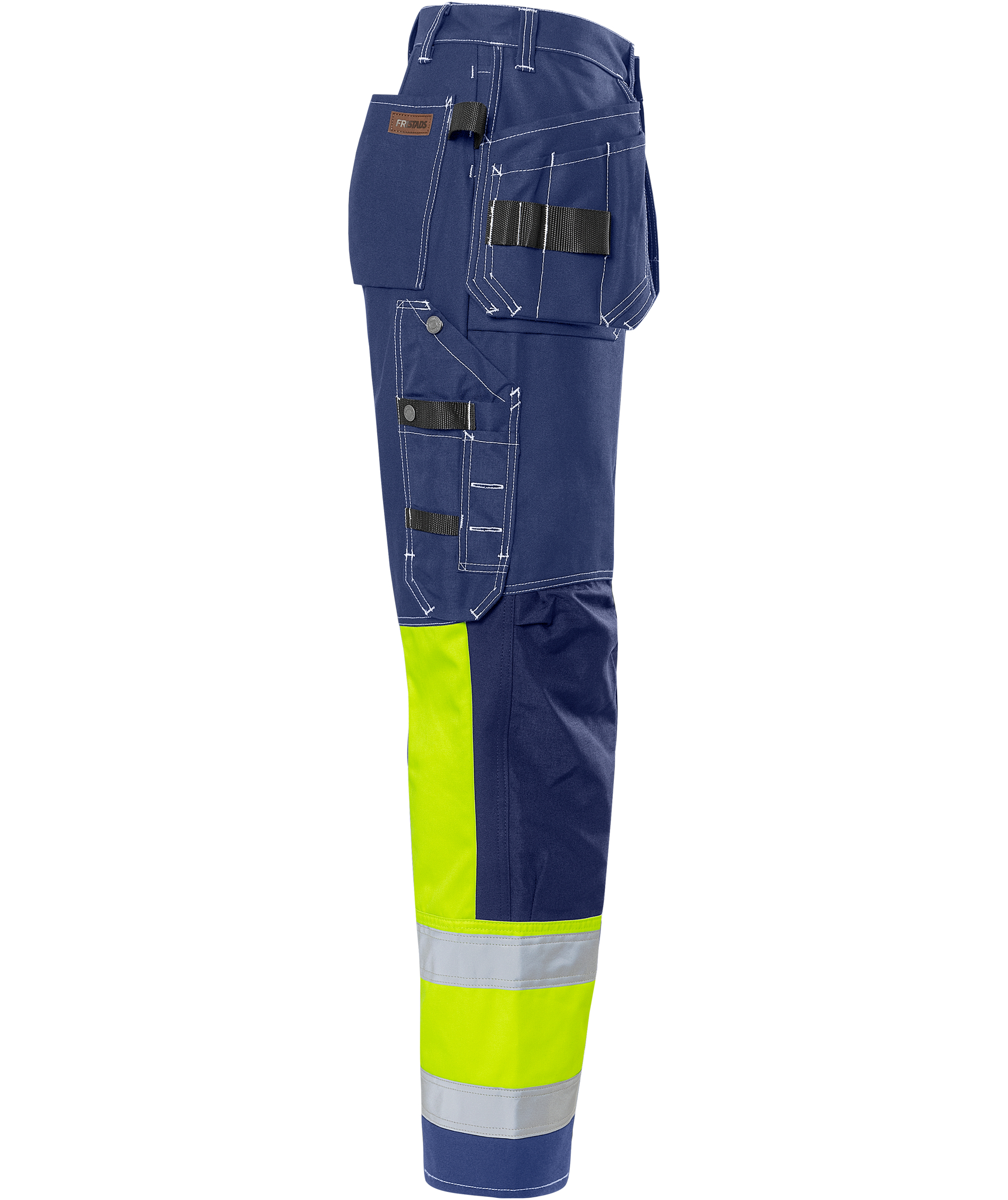 Fristads hantverksbyxa 247 FAS, Marin/Hi-Vis gul, large image number 2