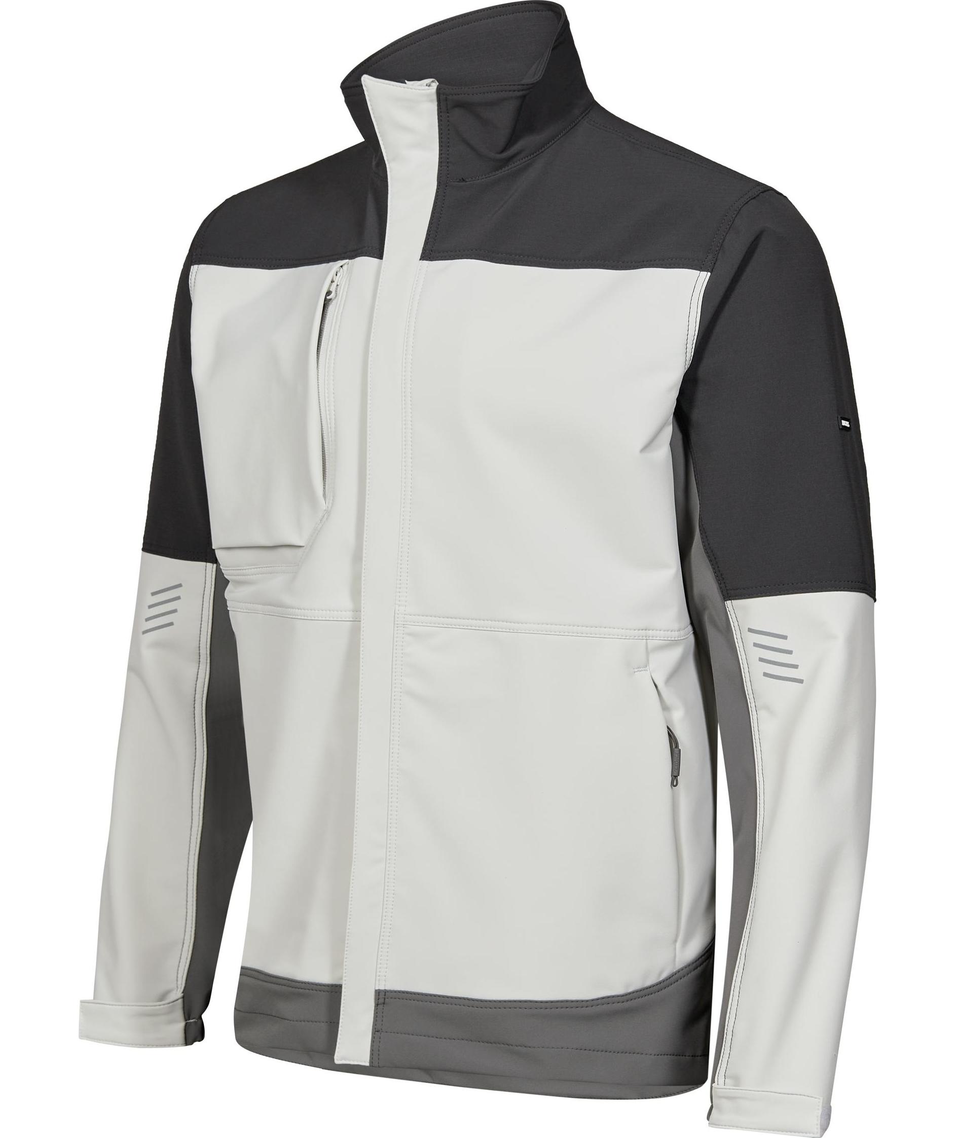 Engel Entire Arbeitsjacke full stretch, Bone White/Anthracite Grey, large image number 5