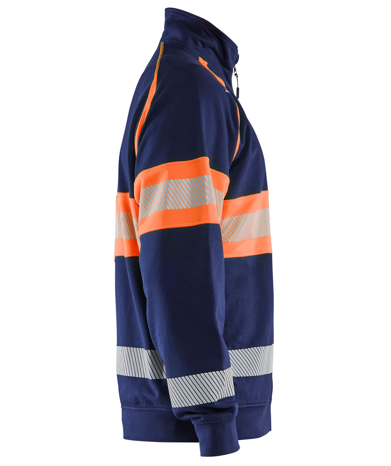 Bl&aring;kl&auml;der cardigan, Marine/Hi-Vis Orange, large image number 2