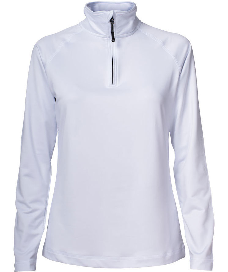 Cutter & Buck Coos Bay halfzip tr&ouml;ja dam, Vit, Vit, swatch